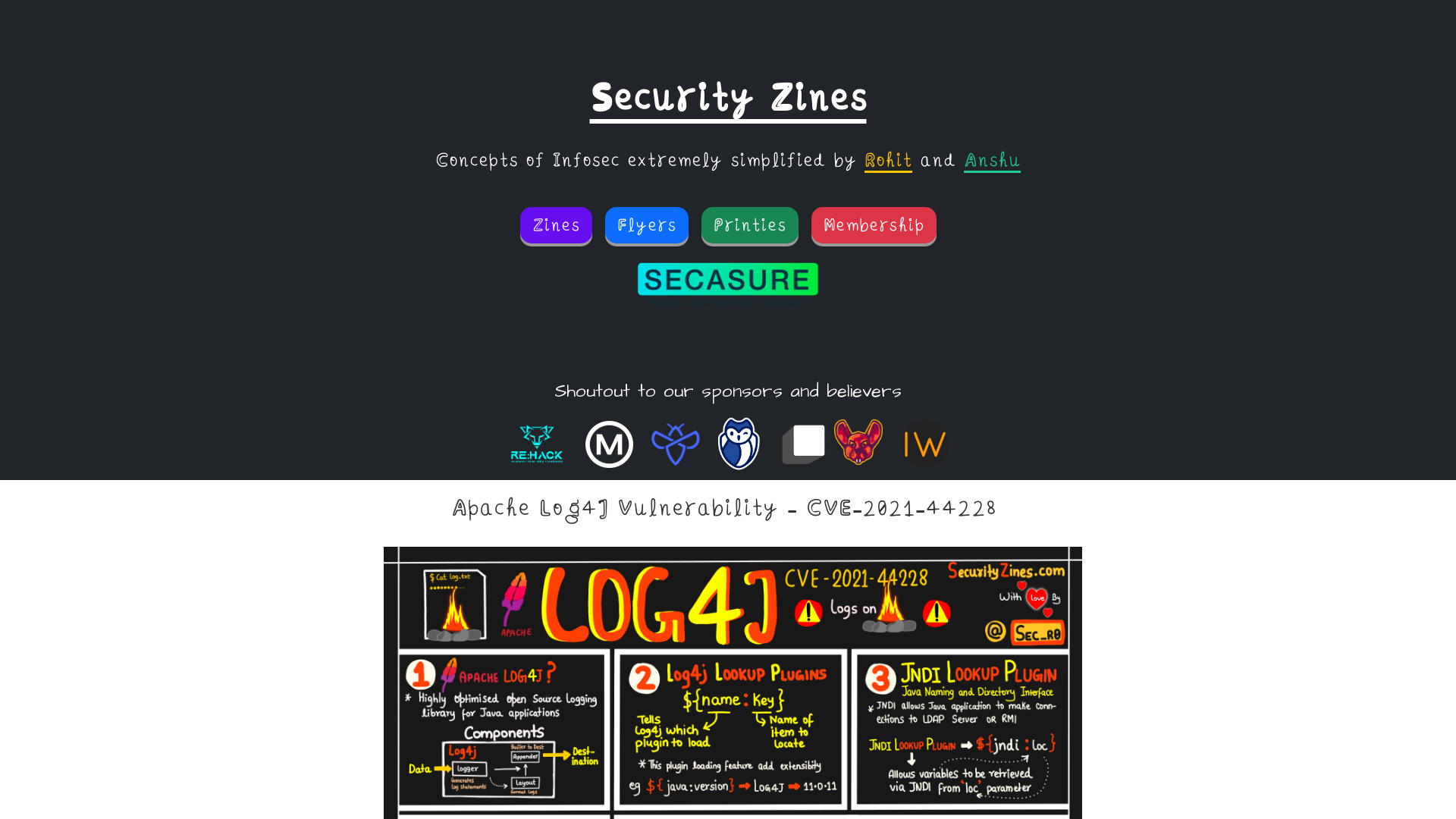 SecurityZines : Understand log4j in and out in flyer