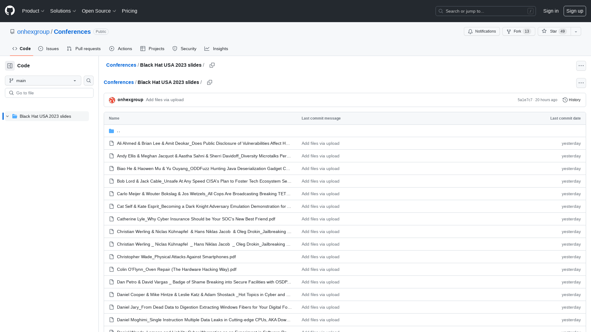 Conferences/Black Hat USA 2023 slides at main · onhexgroup/Conferences · GitHub