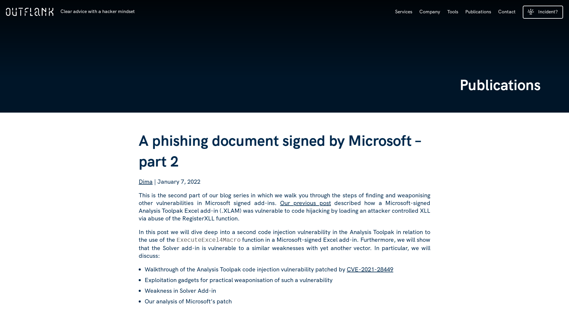 A phishing document signed by Microsoft – part 2 | Outflank