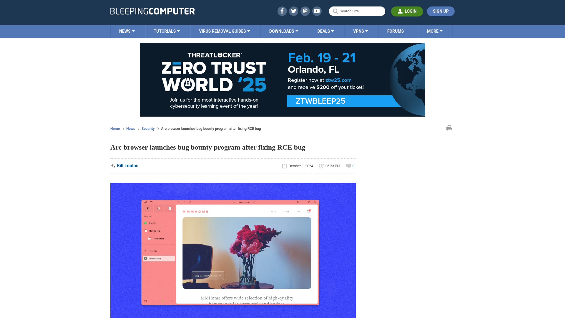 Arc browser launches bug bounty program after fixing RCE bug