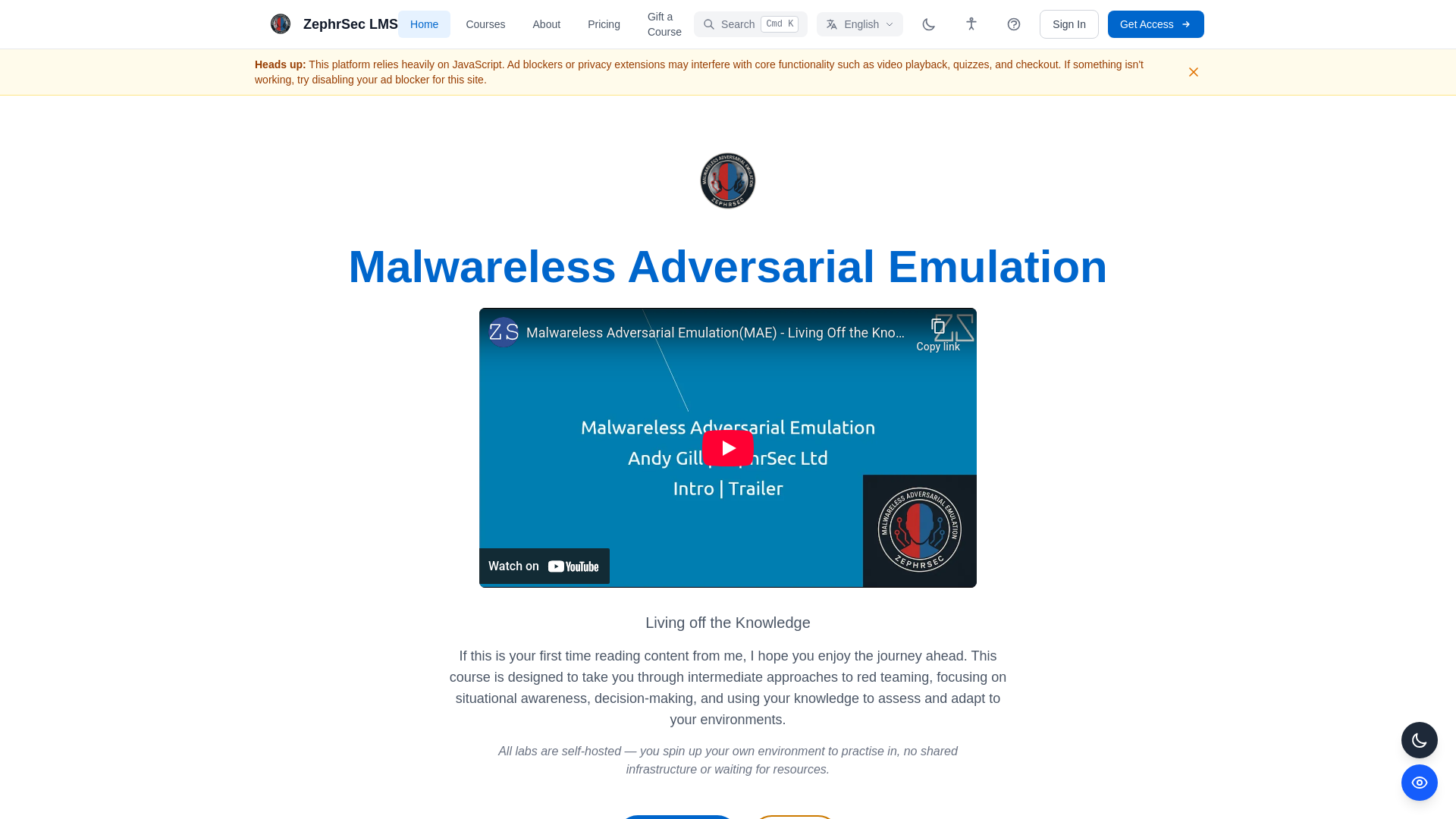 MAE LMS - Malwareless Adversary Emulation