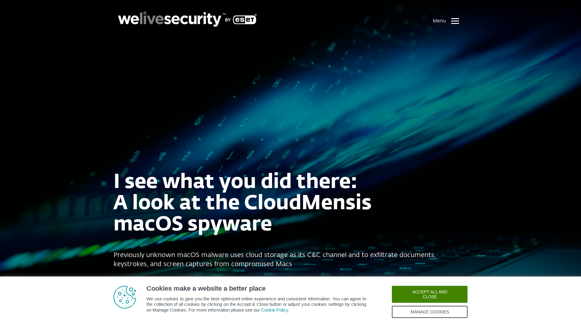 I see what you did there: A look at the CloudMensis macOS spyware | WeLiveSecurity