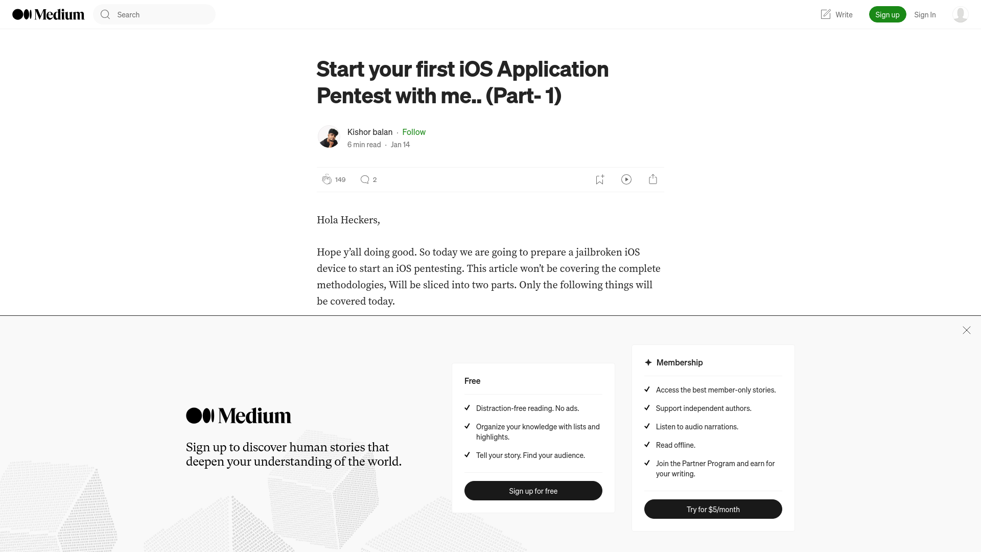 Start your first iOS Application Pentest with me.. (Part- 1) | by Kishor balan | Medium