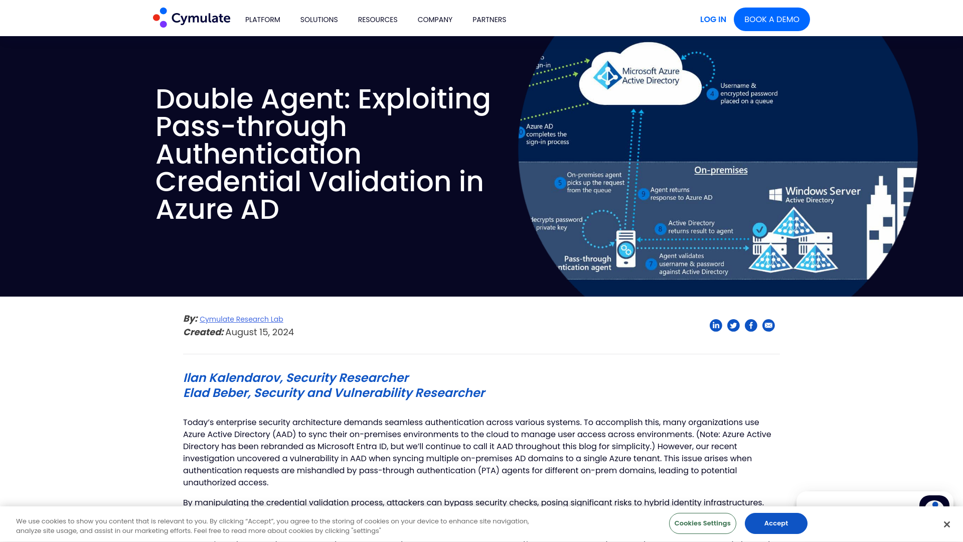 Exploiting Pass-through Authentication Validation in Azure AD 