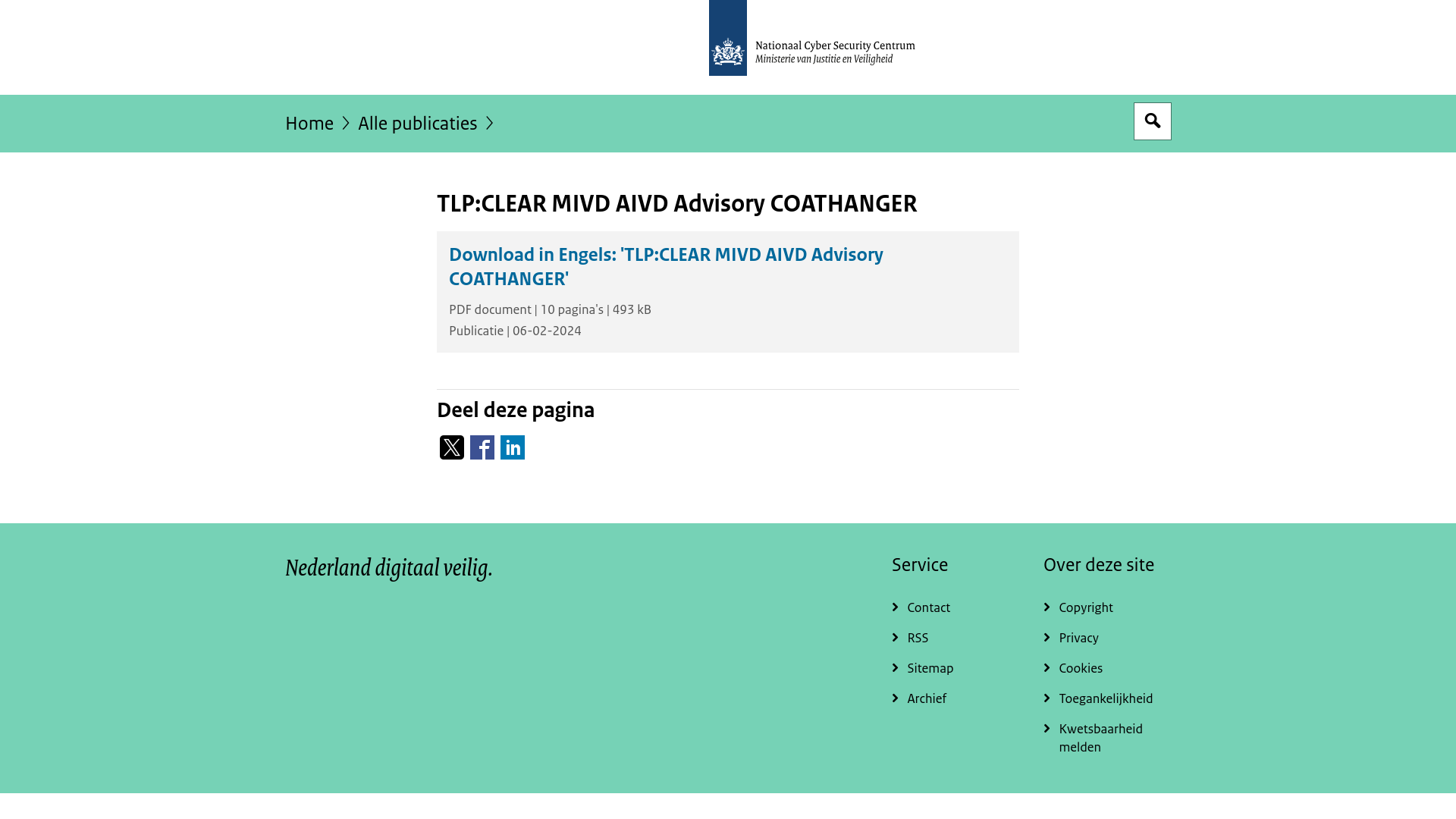 TLP:CLEAR MIVD AIVD Advisory COATHANGER | Publicatie | Nationaal Cyber Security Centrum