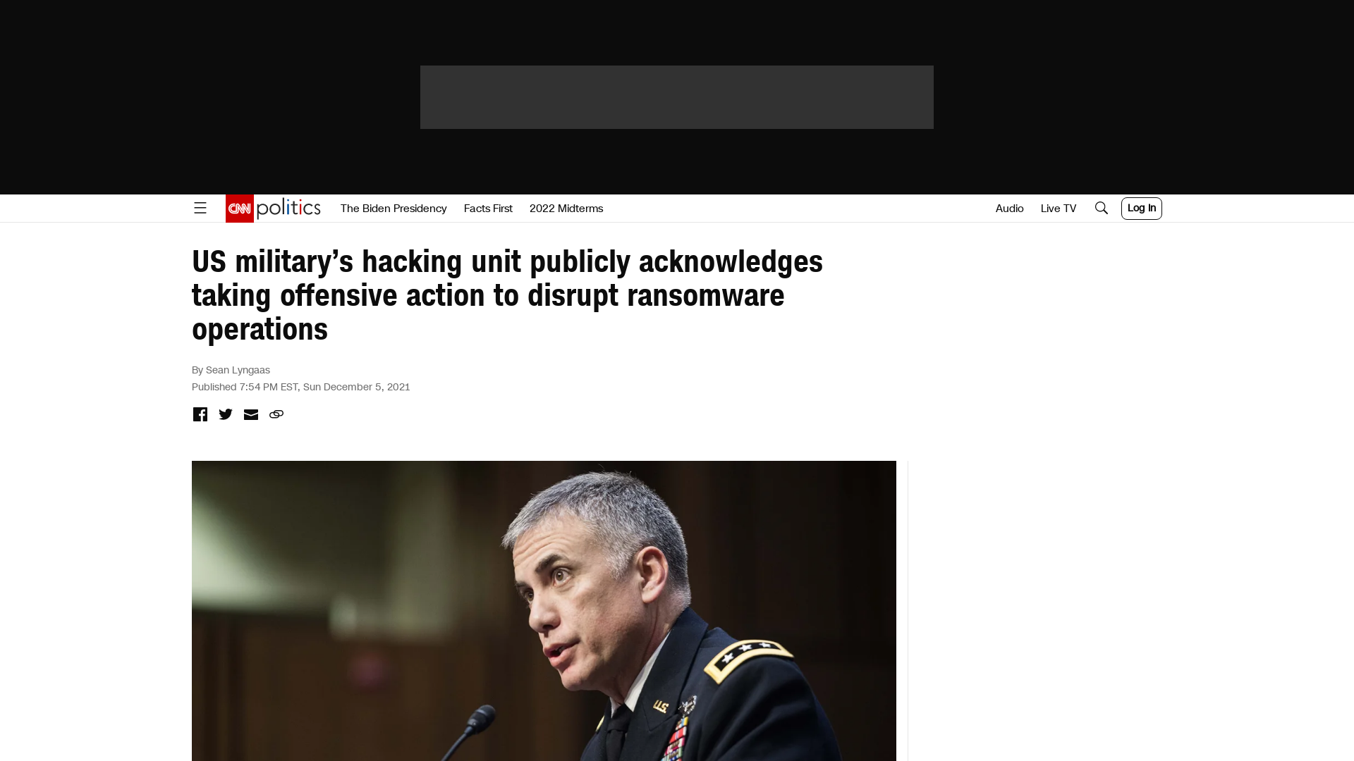 US military's hacking unit publicly acknowledges taking offensive action to disrupt ransomware operations | CNN Politics