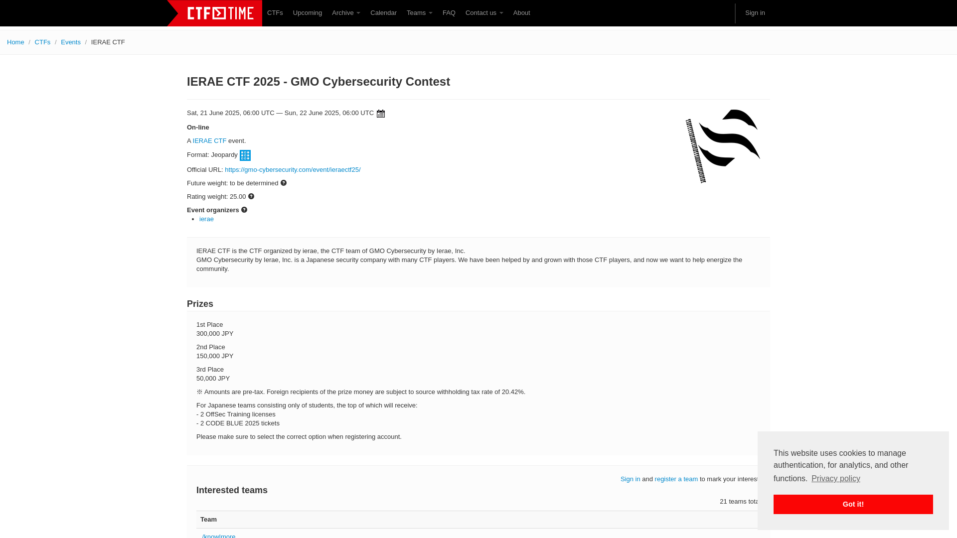 CTFtime.org / IERAE CTF 2025 - GMO Cybersecurity Contest