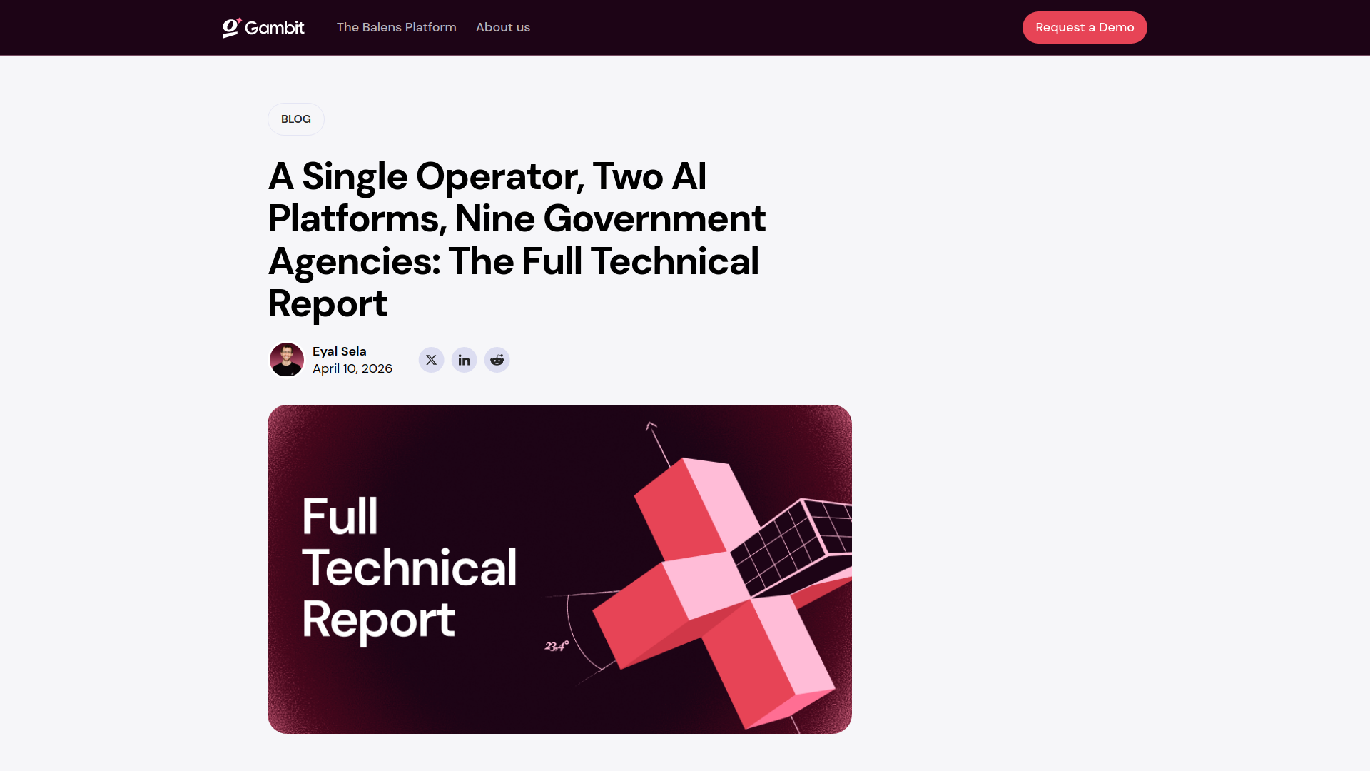 A Single Operator, Two AI Platforms, Nine Government Agencies: The Full Technical Report | Balens Blog