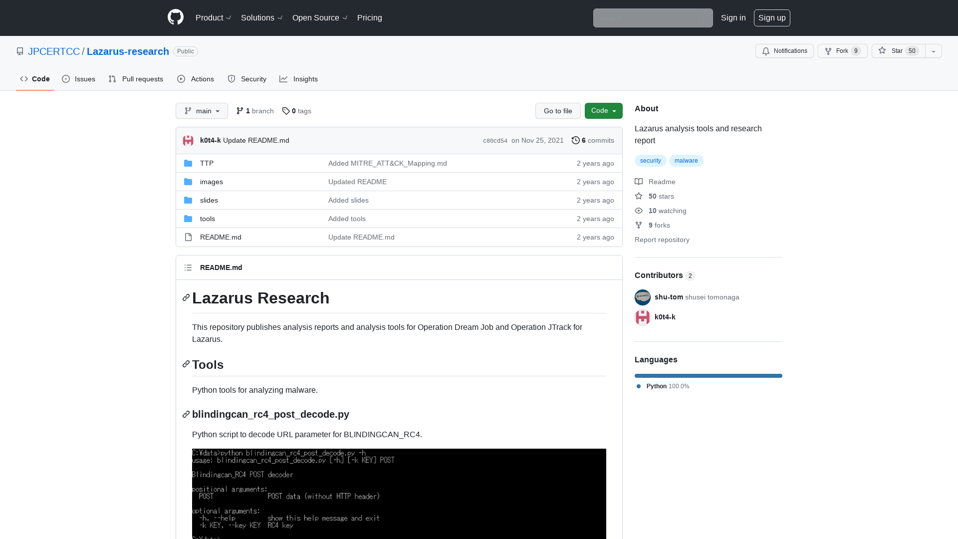 GitHub - JPCERTCC/Lazarus-research: Lazarus analysis tools and research report