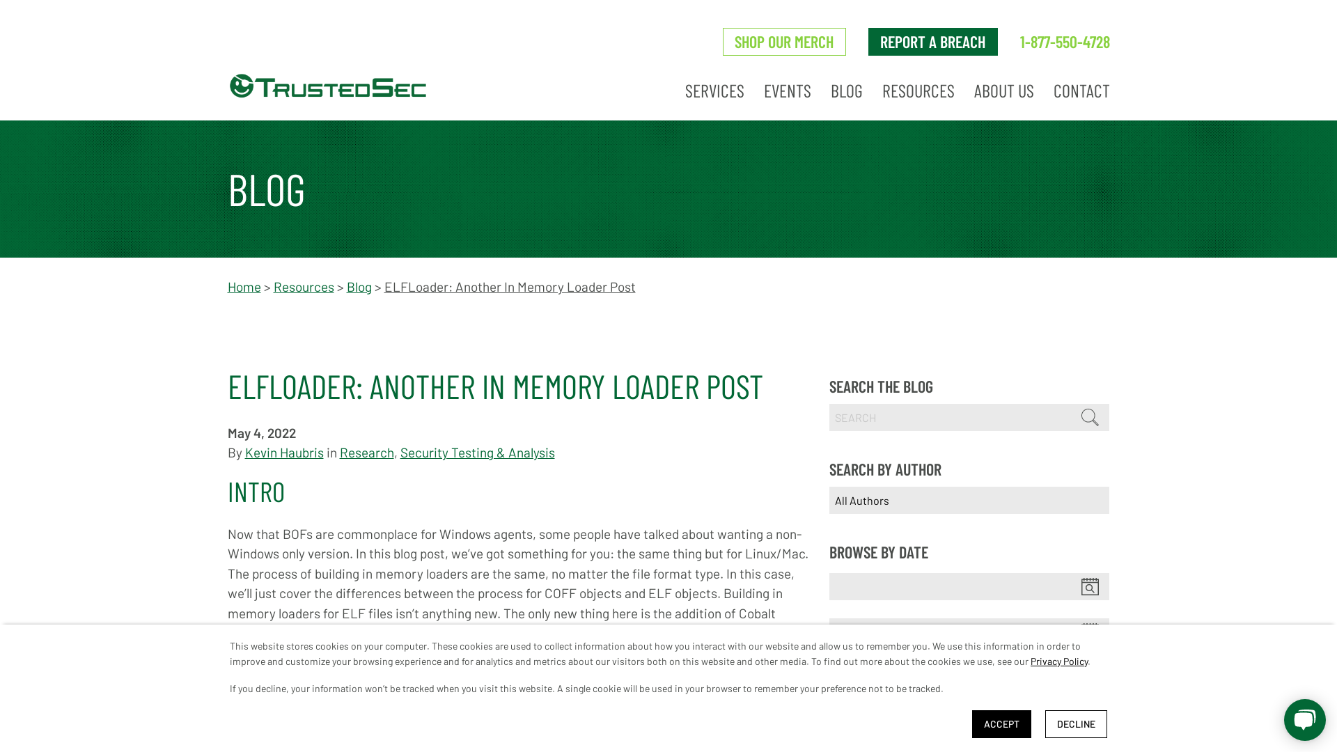 ELFLoader: Another In Memory Loader Post - TrustedSec