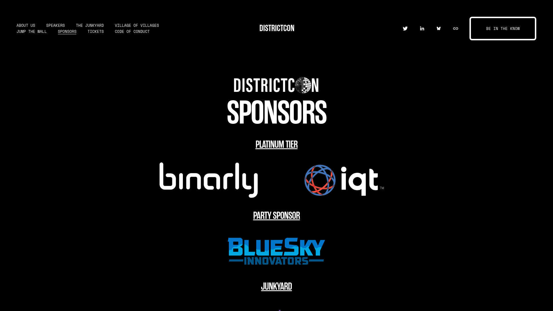 Sponsorships — DistrictCon