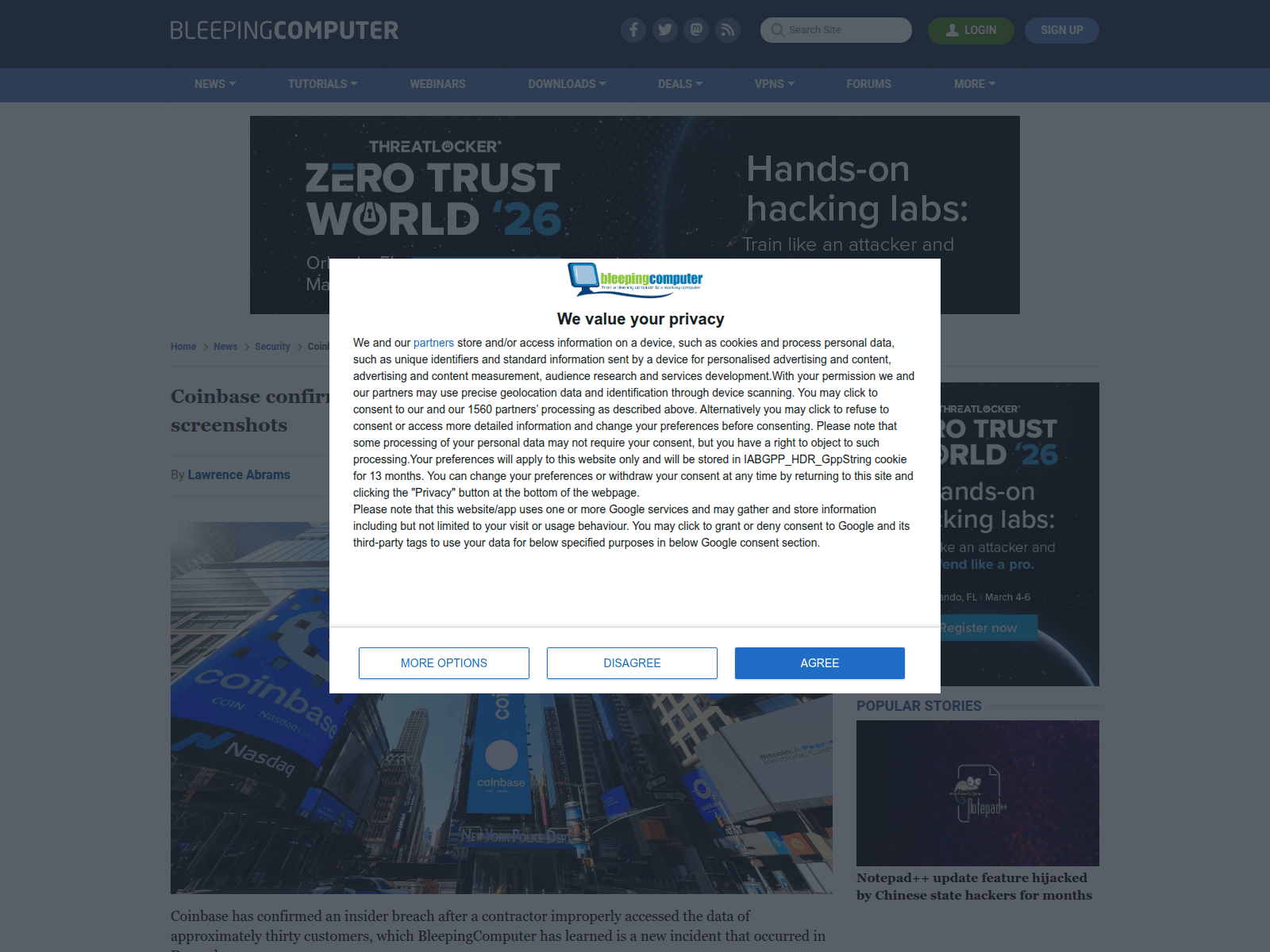 Coinbase confirms insider breach linked to leaked support tool screenshots