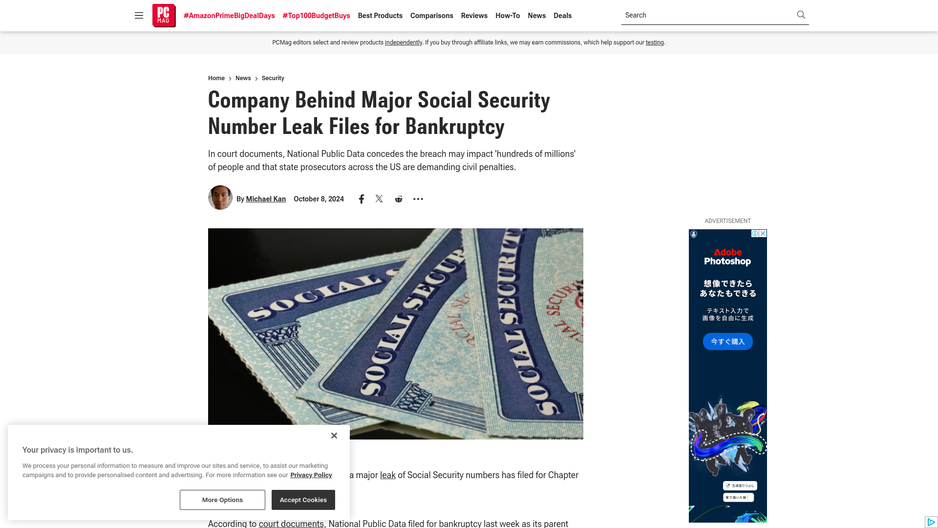 Company Behind Major Social Security Number Leak Files for Bankruptcy | PCMag