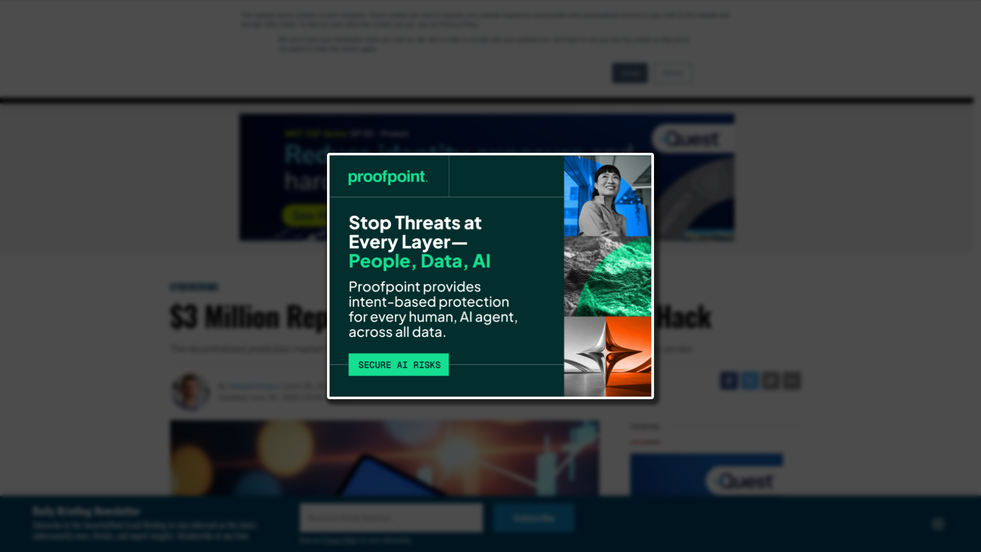 $3 Million Reportedly Stolen in Polymarket Hack - SecurityWeek
