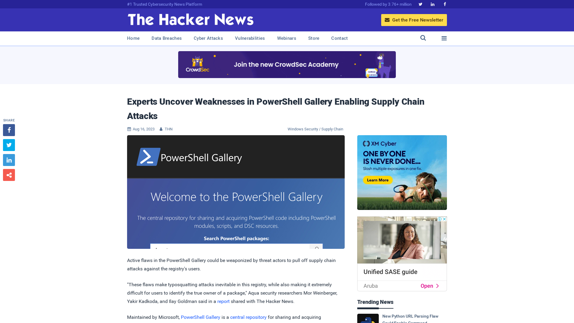 Experts Uncover Weaknesses in PowerShell Gallery Enabling Supply Chain Attacks