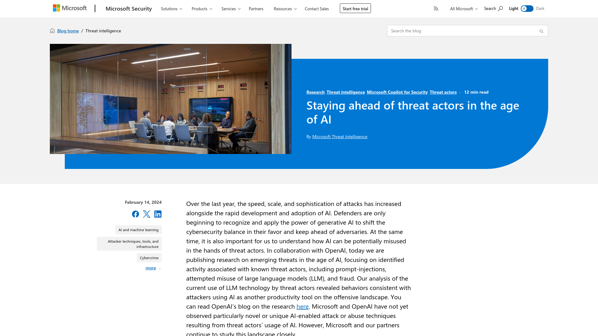 Staying ahead of threat actors in the age of AI | Microsoft Security Blog