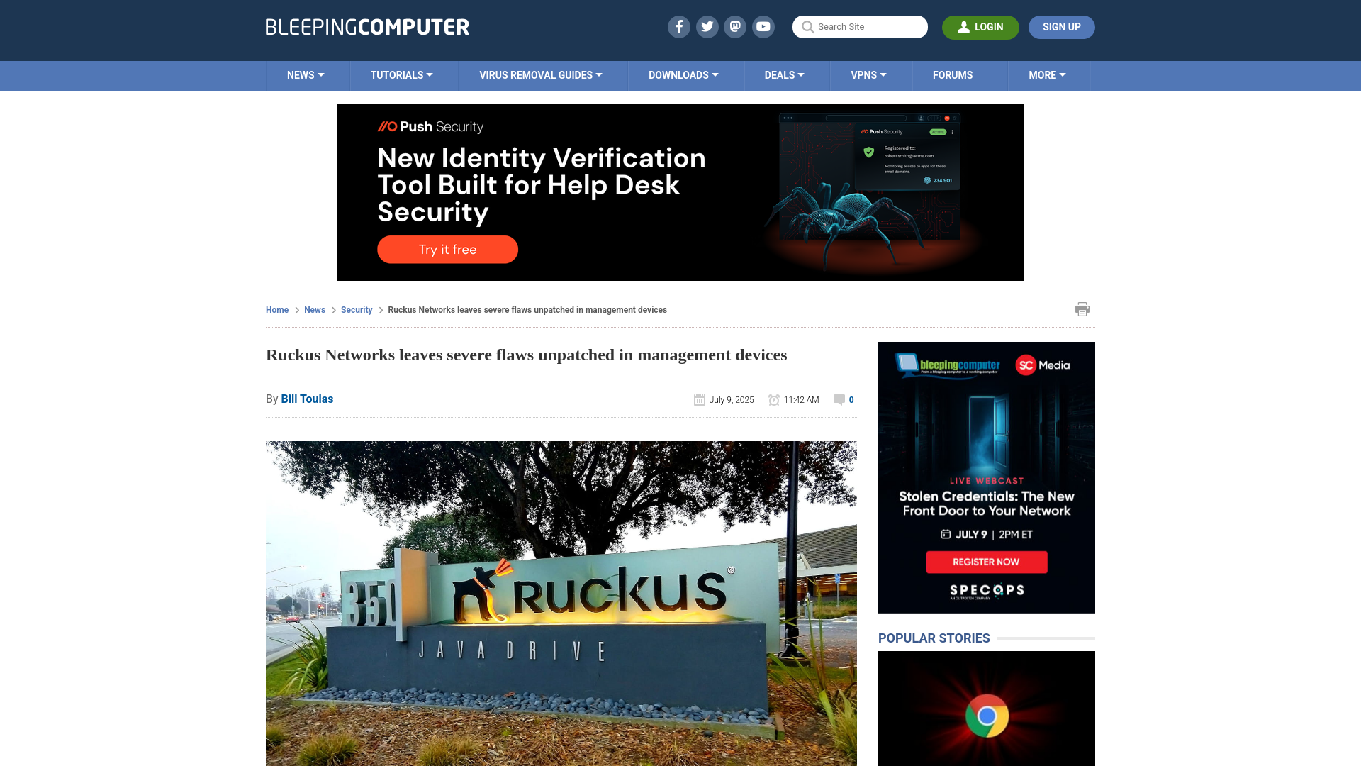 Ruckus Networks leaves severe flaws unpatched in management devices