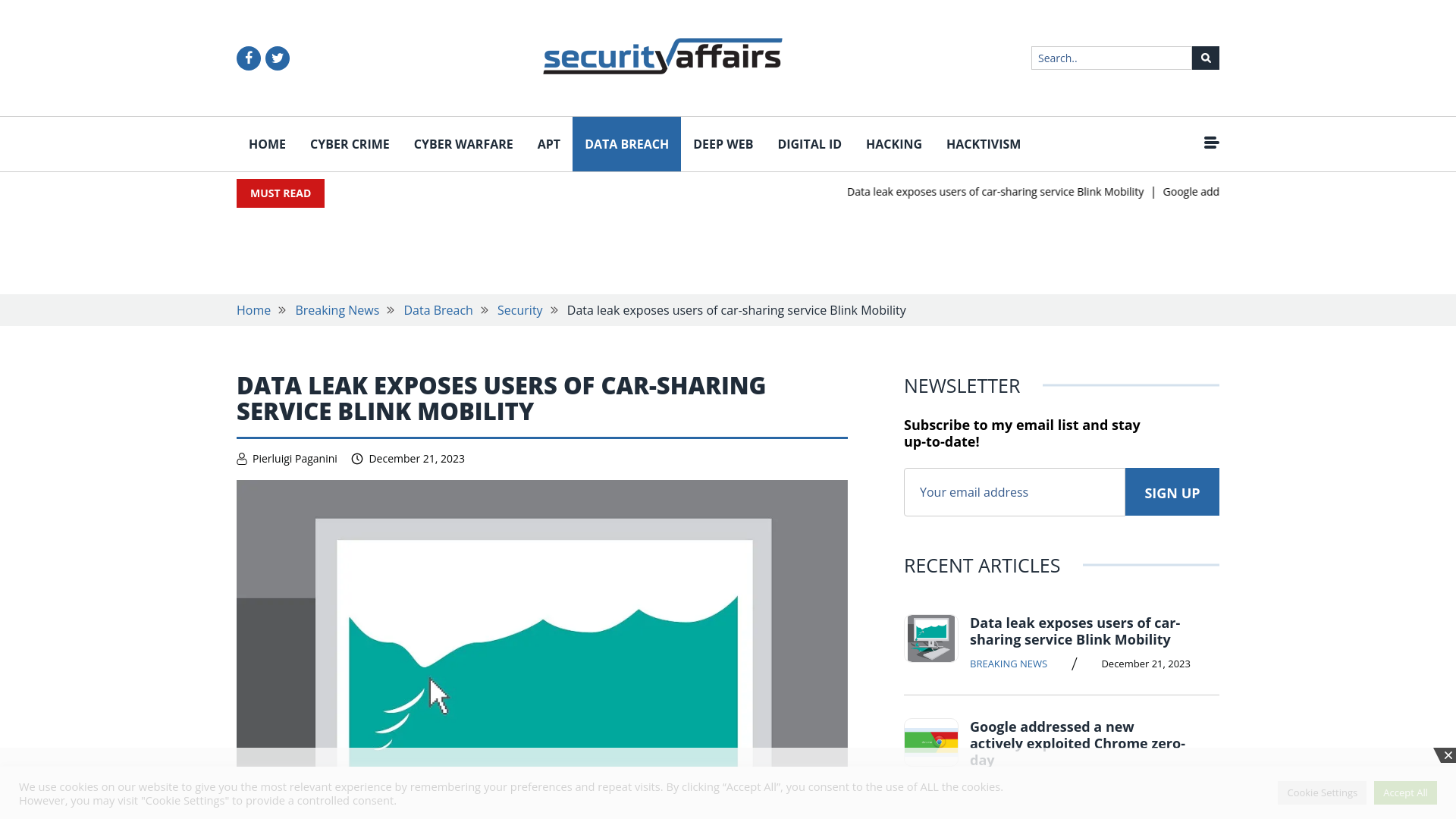 Data leak exposes users of car-sharing service Blink Mobility