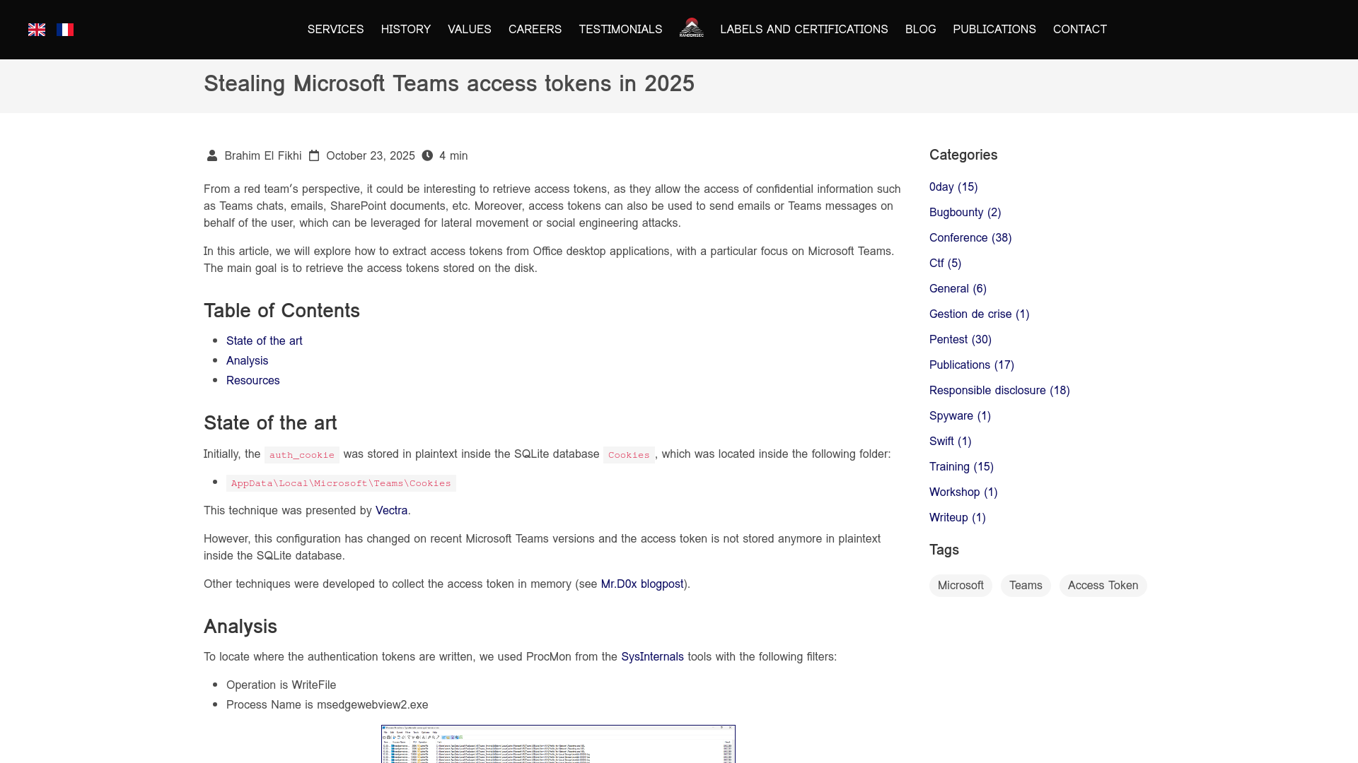 Stealing Microsoft Teams access tokens in 2025
