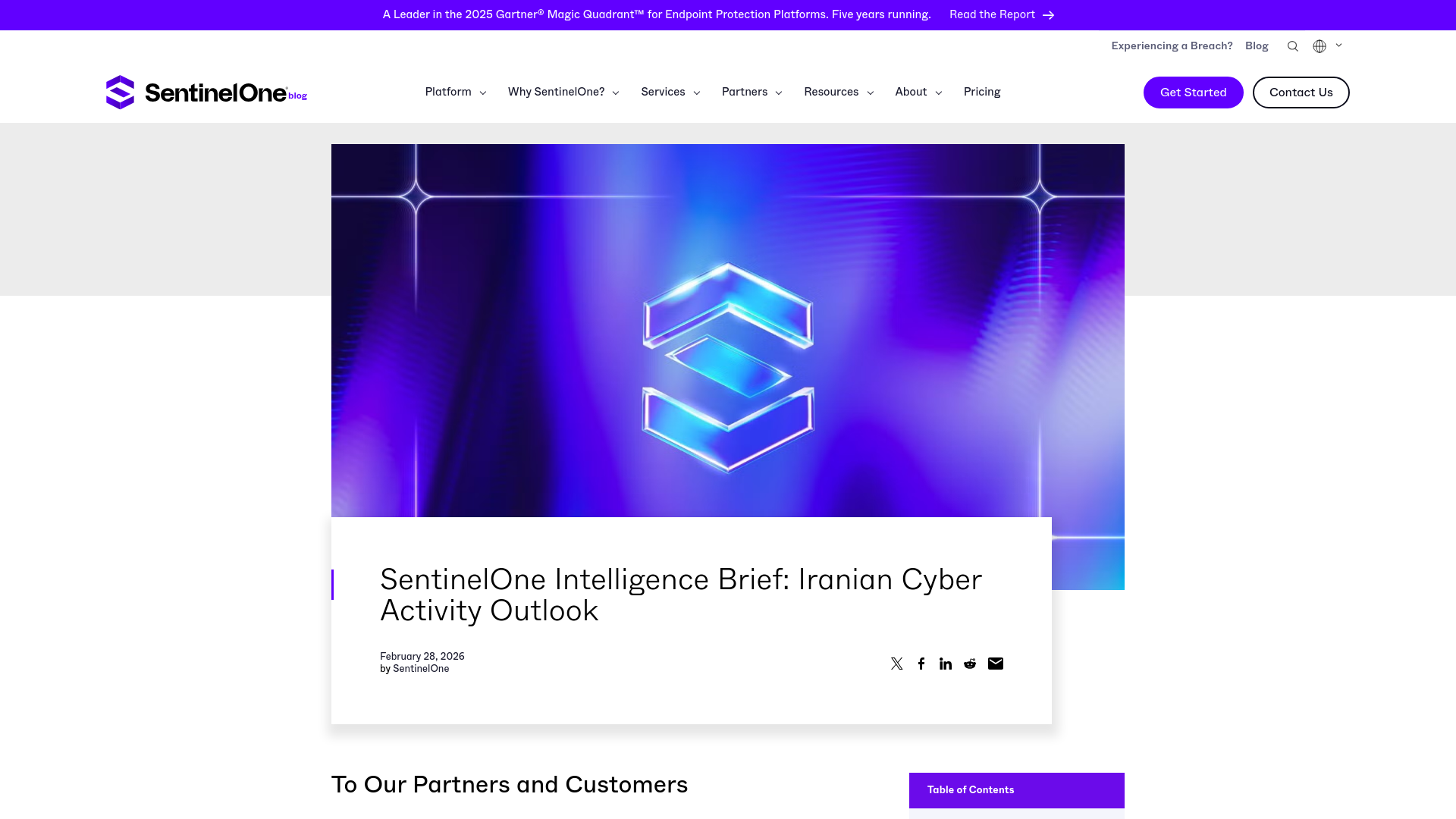 SentinelOne Intelligence Brief: Iranian Cyber Activity Outlook