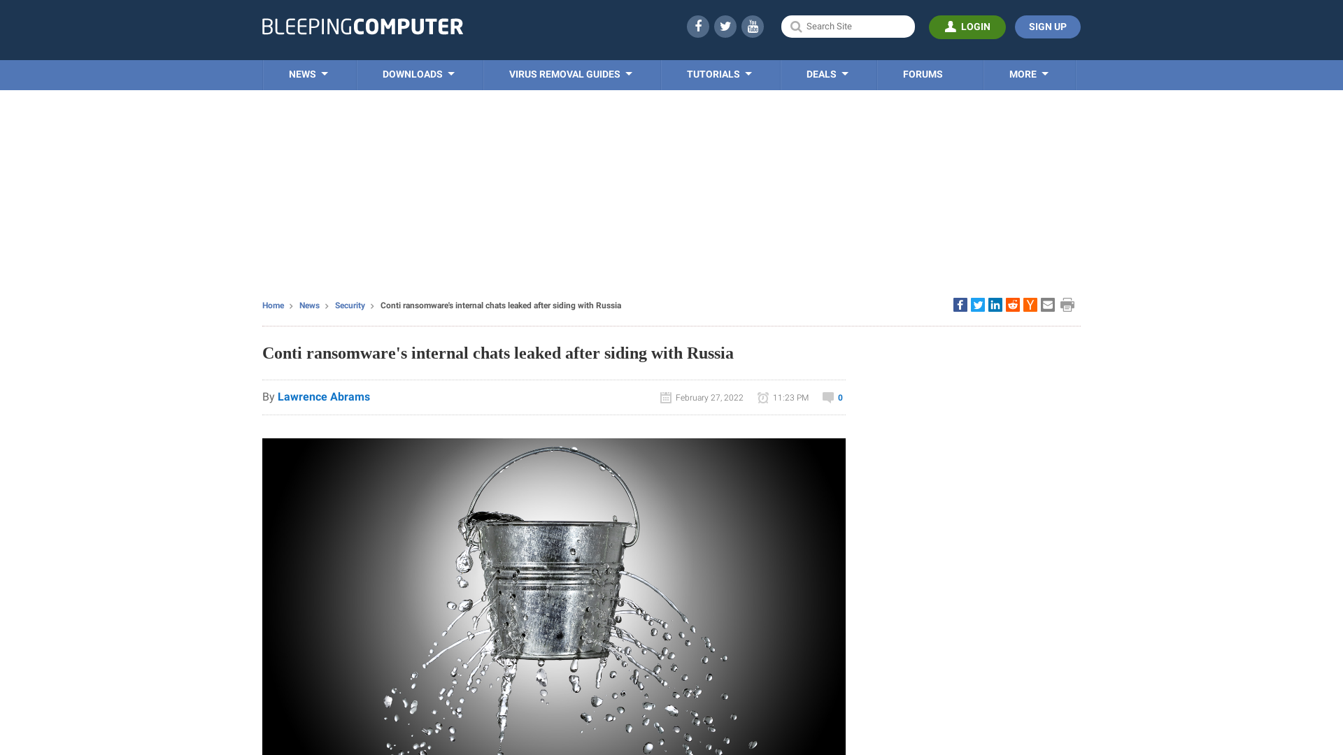 Conti ransomware's internal chats leaked after siding with Russia
