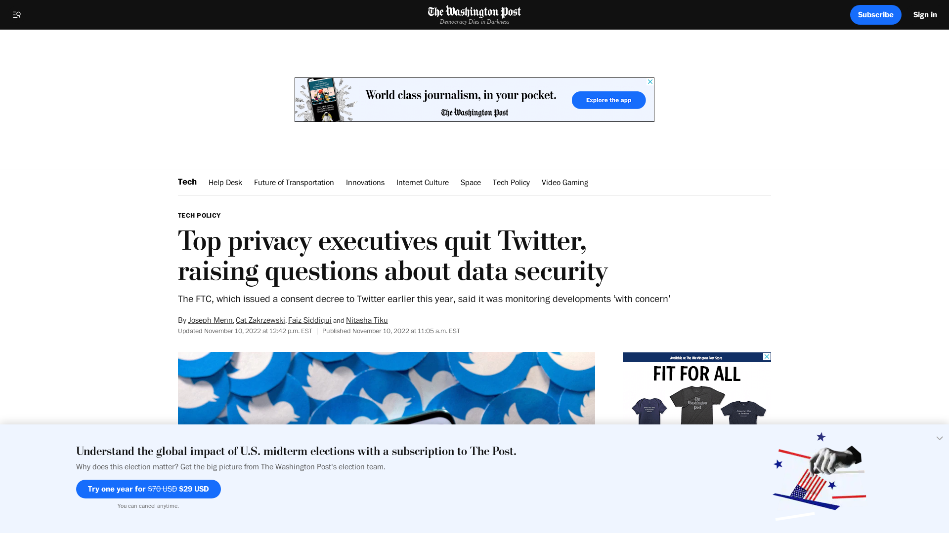 Top Twitter security officials quit - The Washington Post
