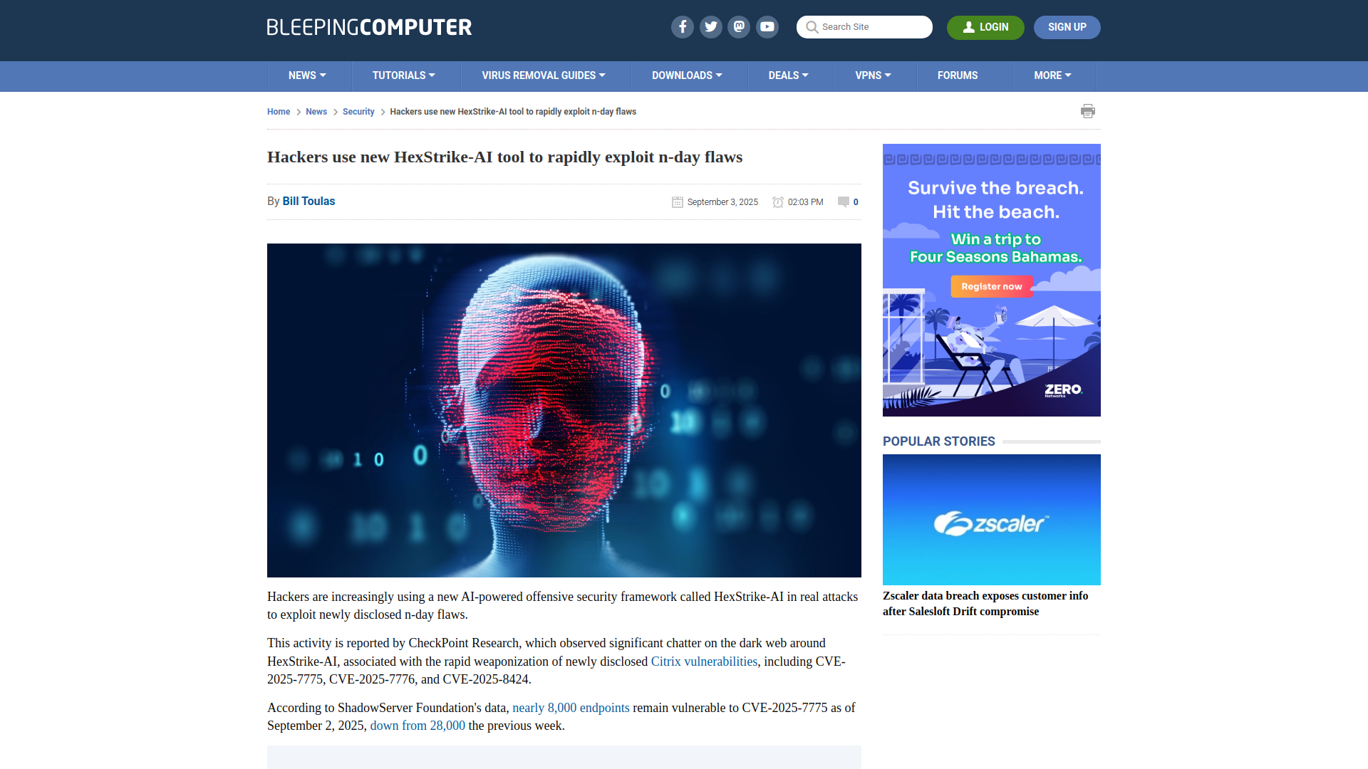Hackers use new HexStrike-AI tool to rapidly exploit n-day flaws