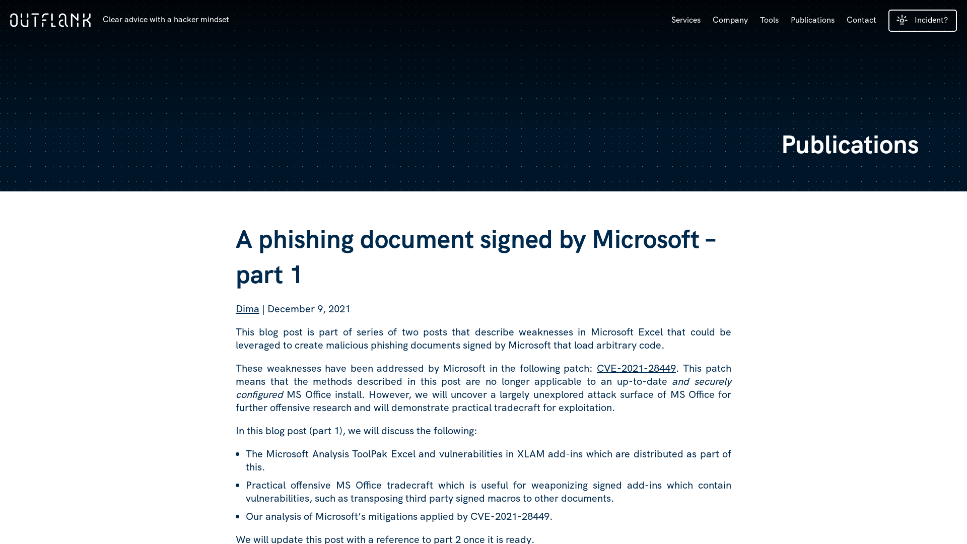 A phishing document signed by Microsoft - part 1 | Outflank