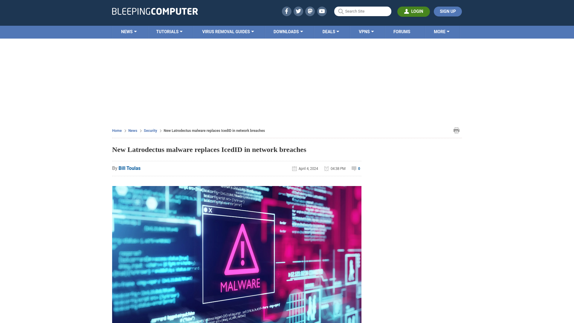 New Latrodectus malware replaces IcedID in network breaches