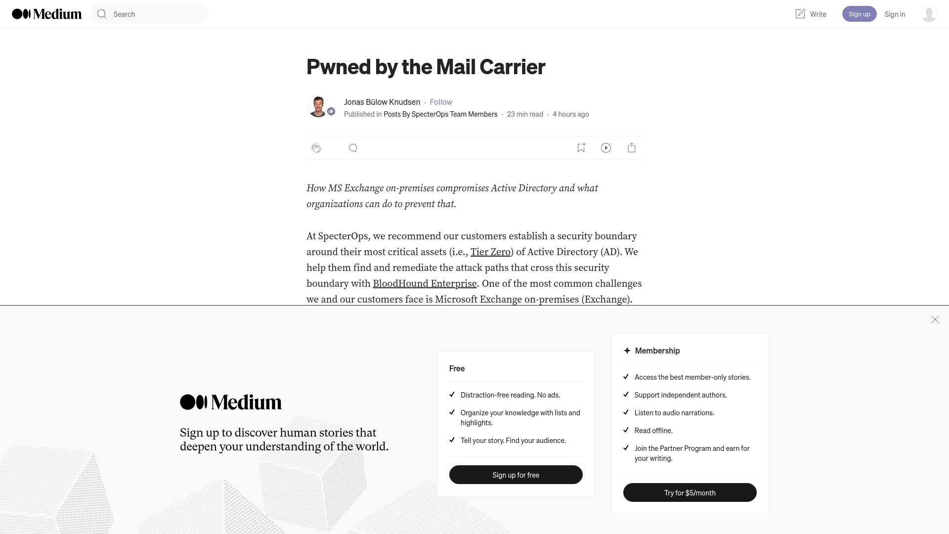 Pwned by the Mail Carrier. How MS Exchange on-premises compromises… | by Jonas Bülow Knudsen | Mar, 2024 | Posts By SpecterOps Team Members