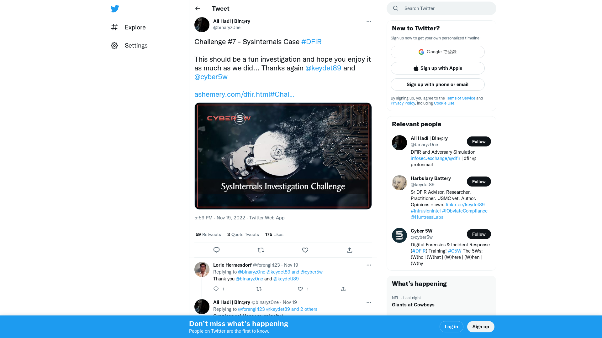 Ali Hadi | B!n@ry on Twitter: "Challenge #7 - SysInternals Case #DFIR This should be a fun investigation and hope you enjoy it as much as we did... Thanks again @keydet89 and @cyber5w https://t.co/BjQIpkocWR https://t.co/ldNzguIXyx" / Twitter