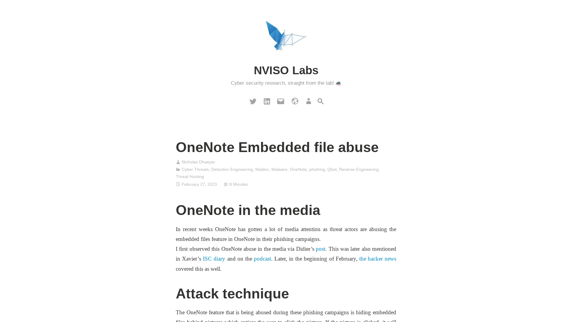 OneNote Embedded file abuse – NVISO Labs