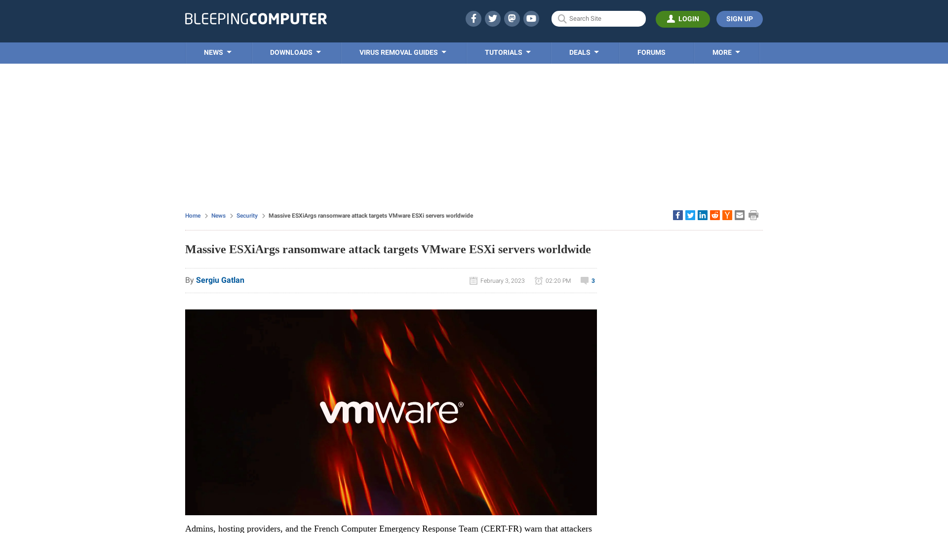 Massive ESXiArgs ransomware attack targets VMware ESXi servers worldwide