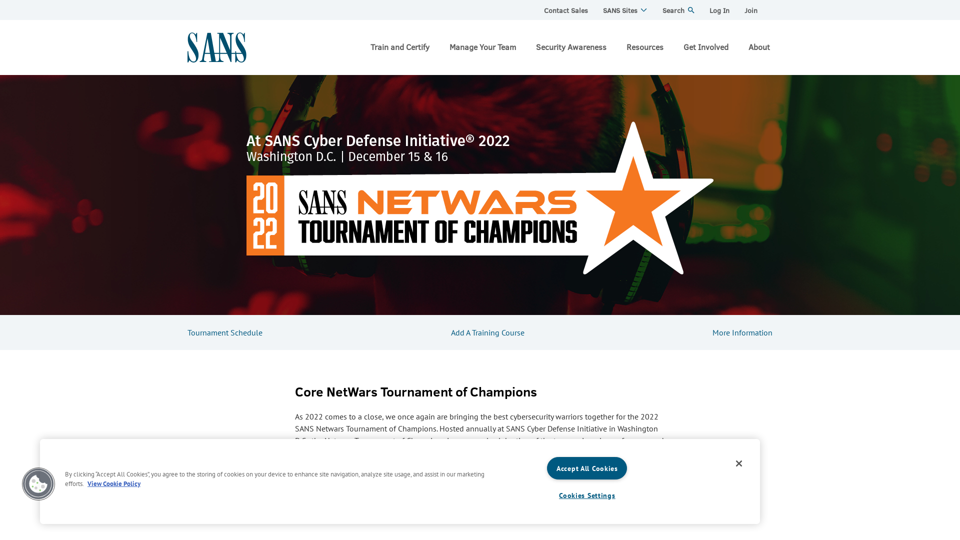 Core NetWars Tournament of Champions | SANS Cyber Ranges