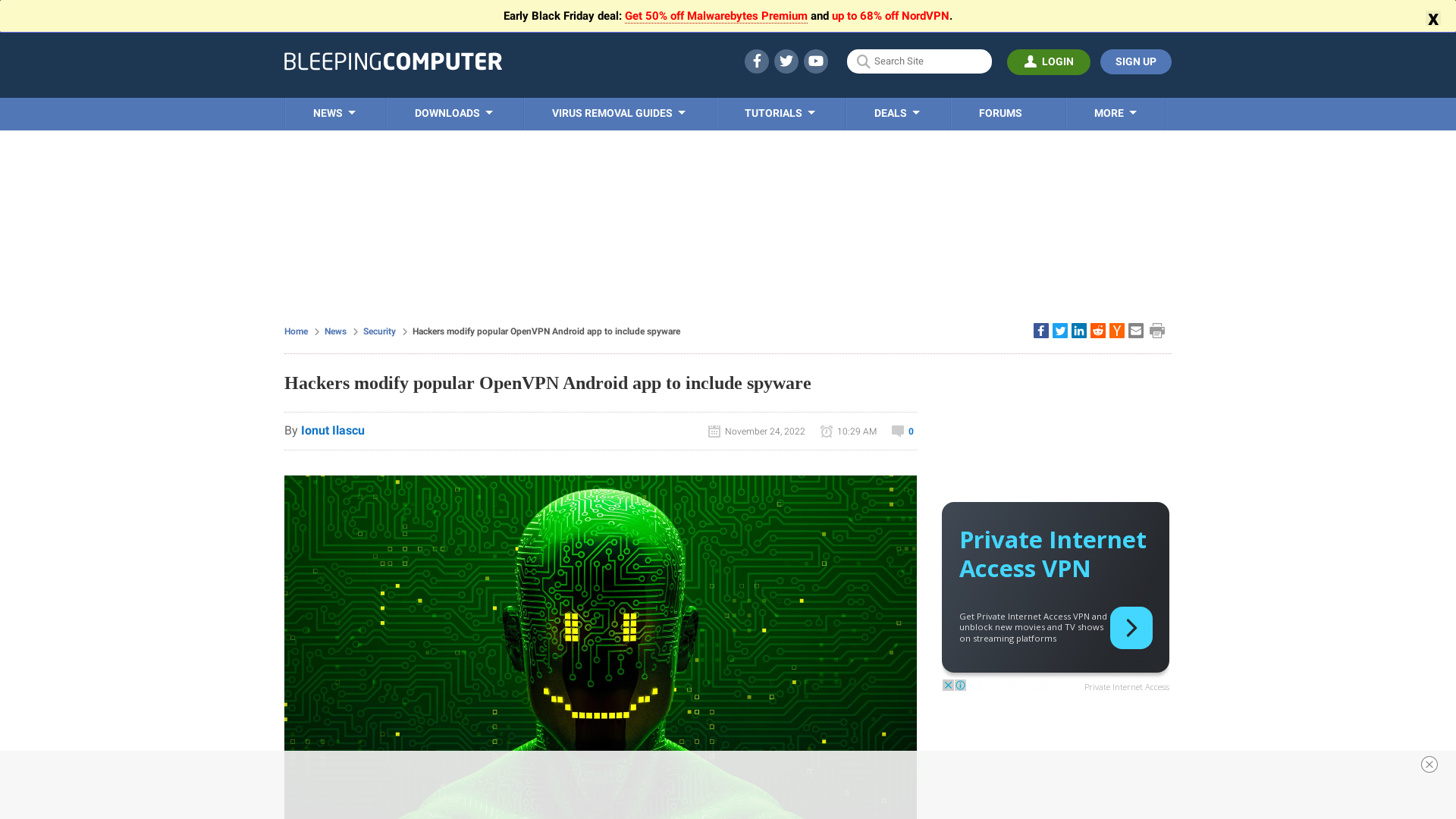 Hackers modify popular OpenVPN Android app to include spyware