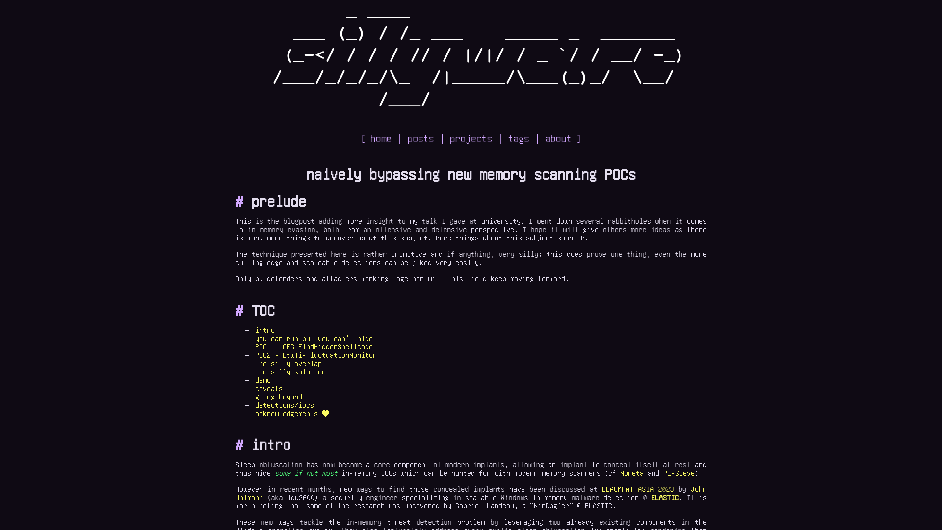 naively bypassing new memory scanning POCs | sillywa.re