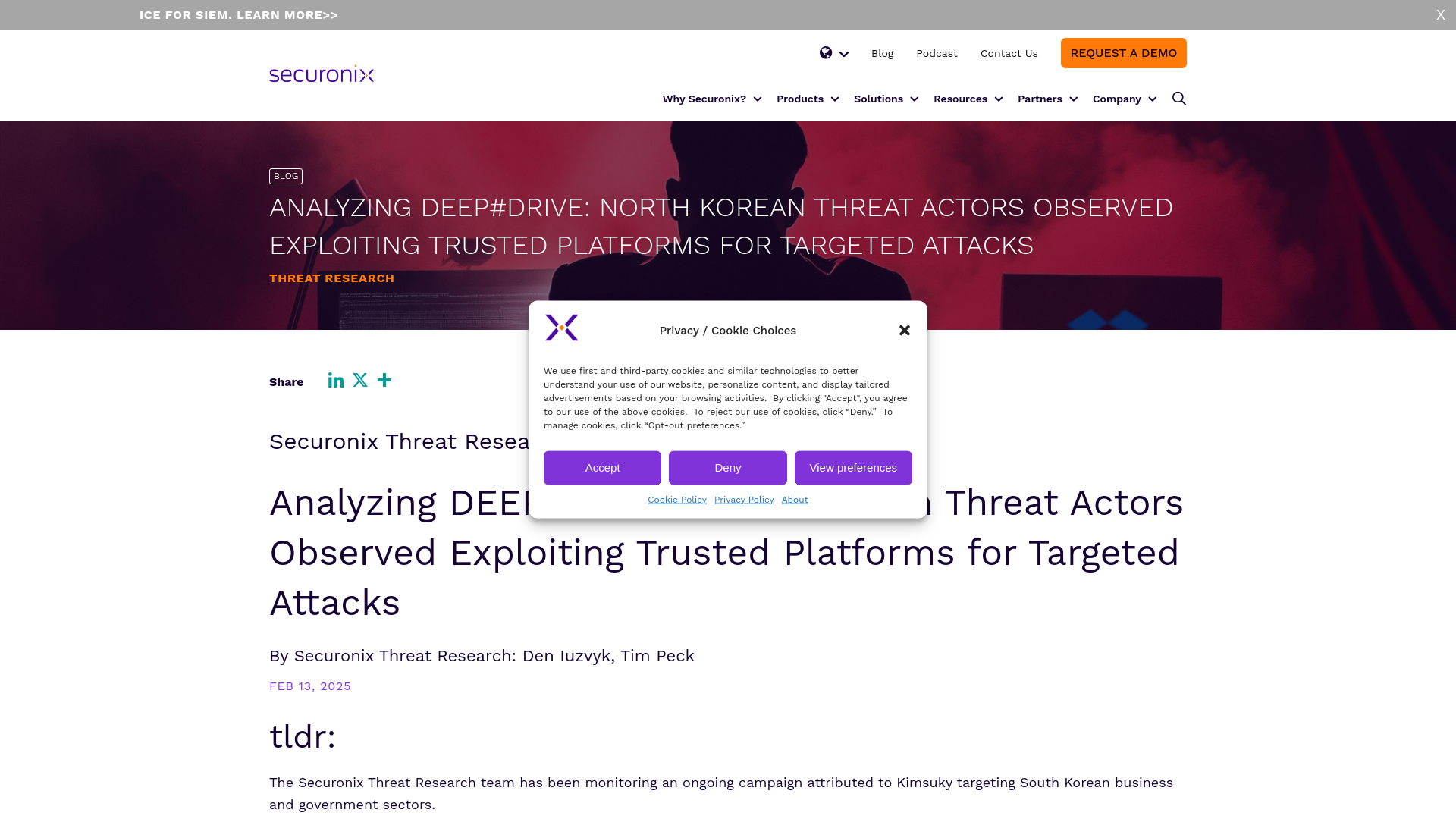 Analyzing DEEP#DRIVE: North Korean Threat Actors Observed Exploiting Trusted Platforms for Targeted Attacks - Securonix