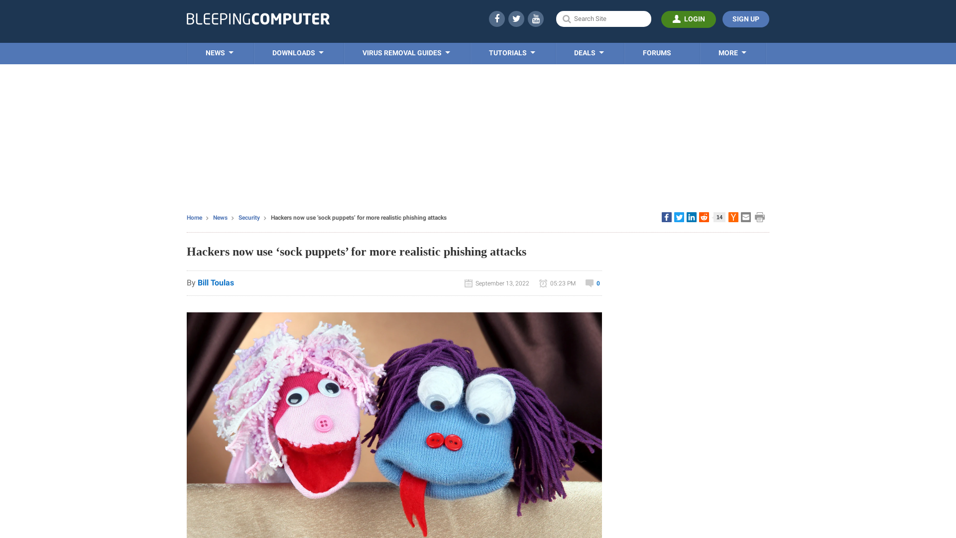 Hackers now use ‘sock puppets’ for more realistic phishing attacks