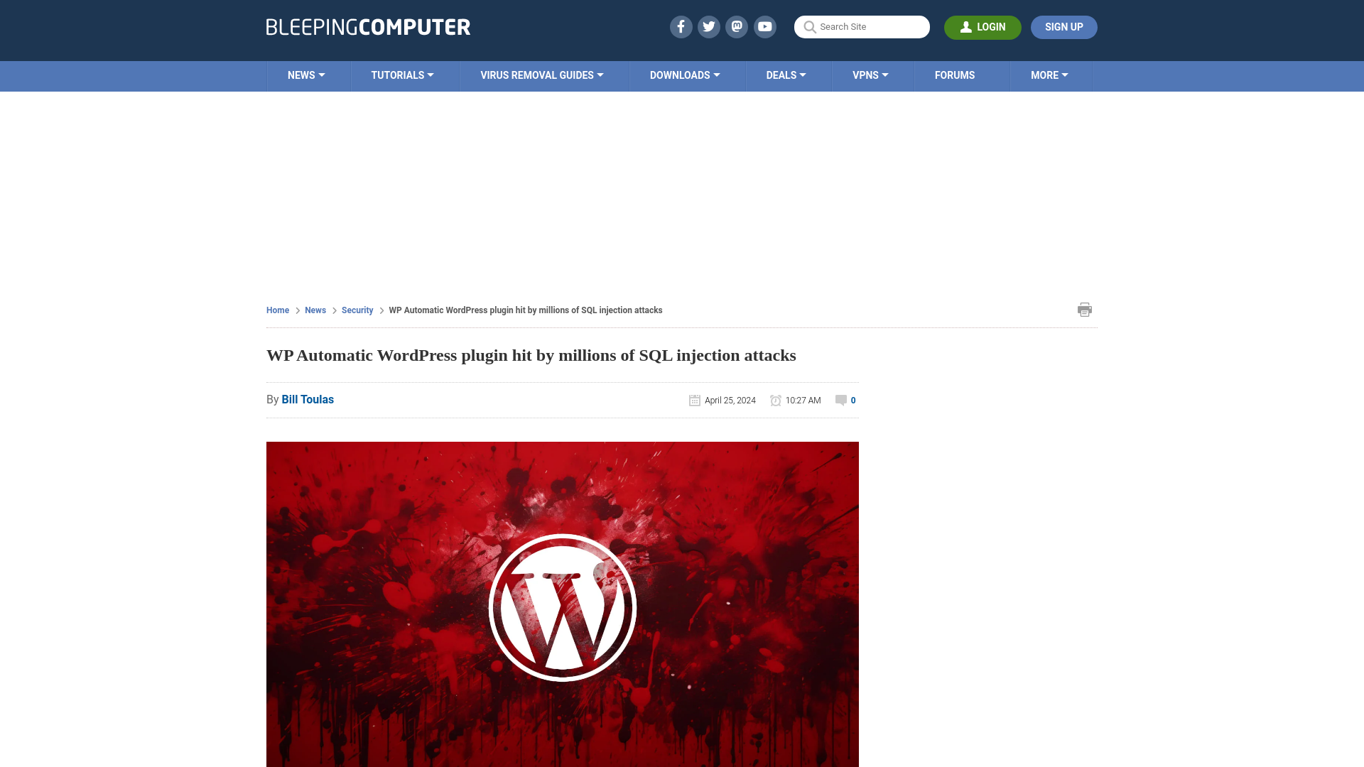 WP Automatic WordPress plugin hit by millions of SQL injection attacks