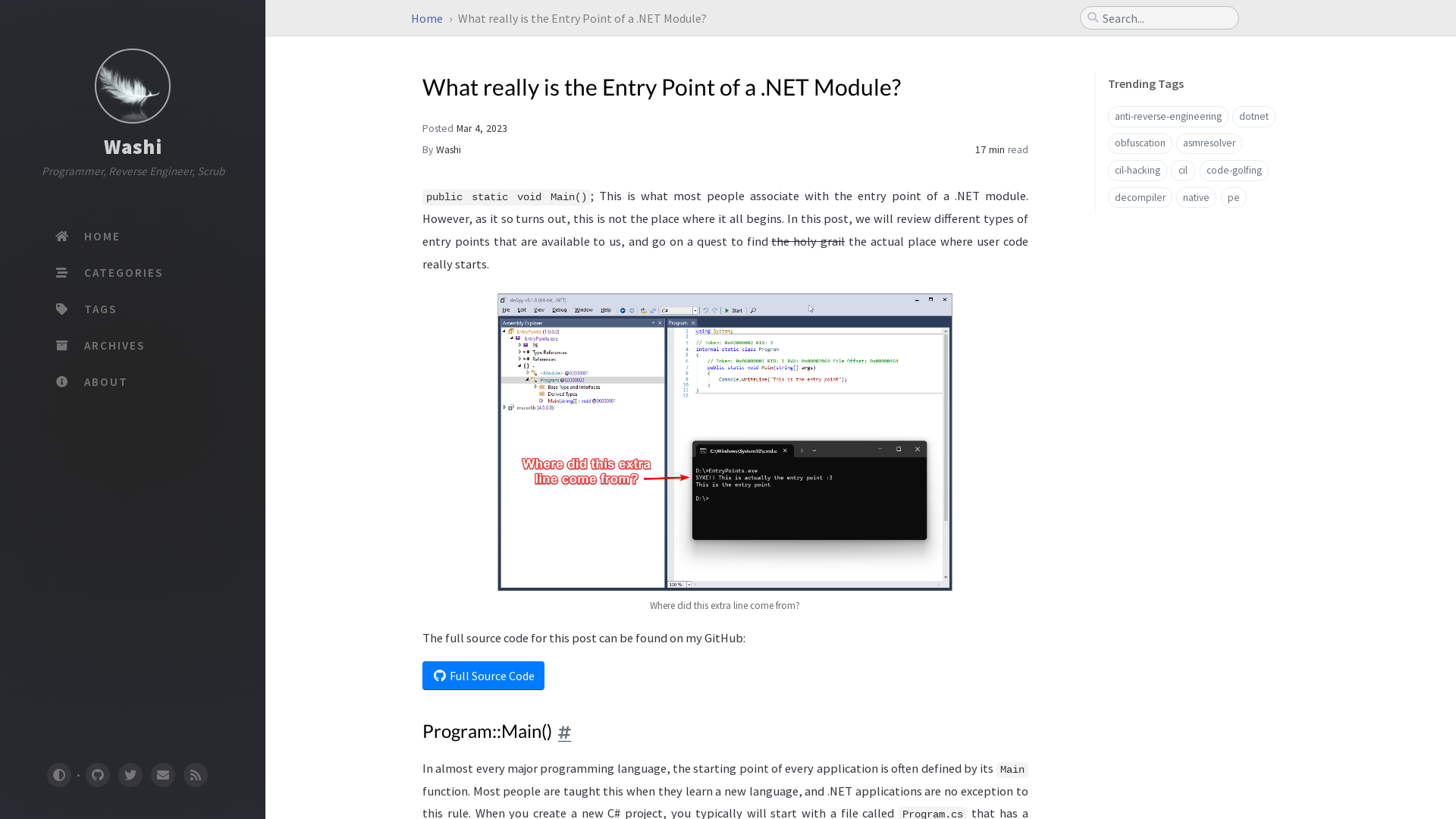 What really is the Entry Point of a .NET Module? | Washi