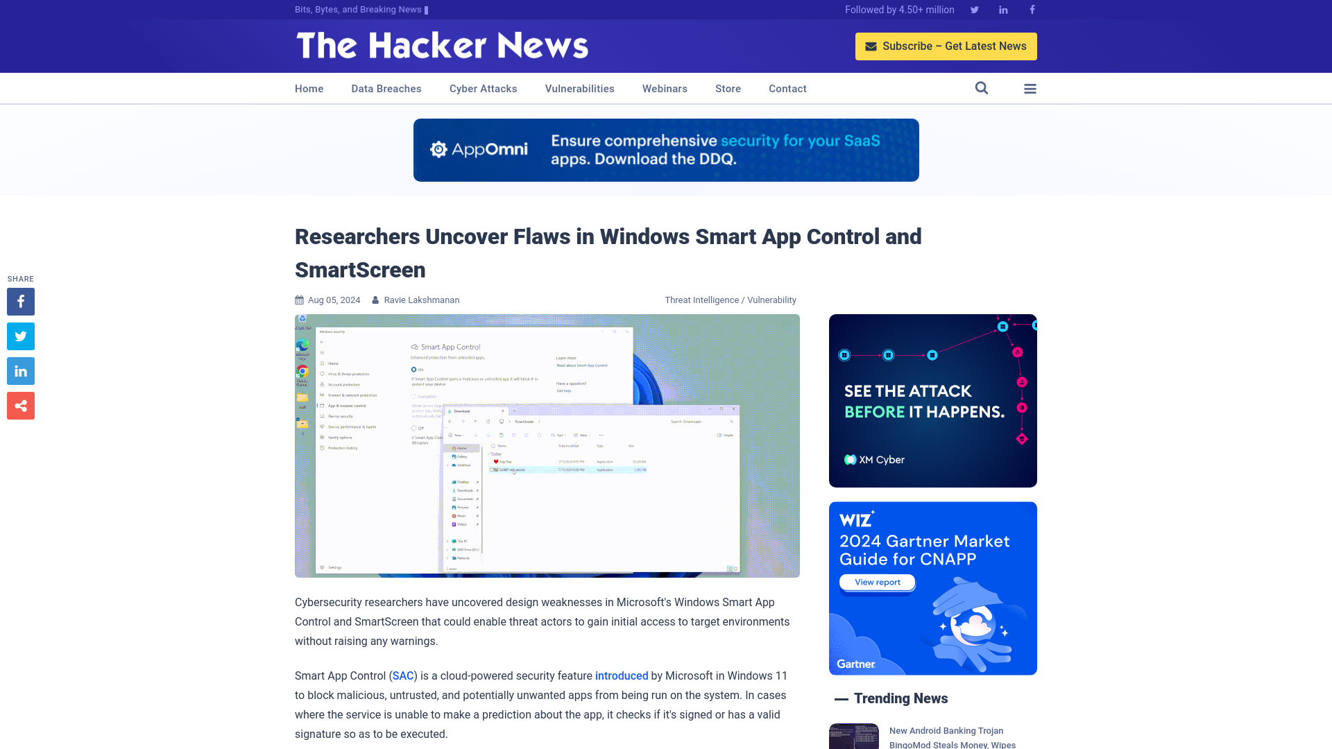 Researchers Uncover Flaws in Windows Smart App Control and SmartScreen