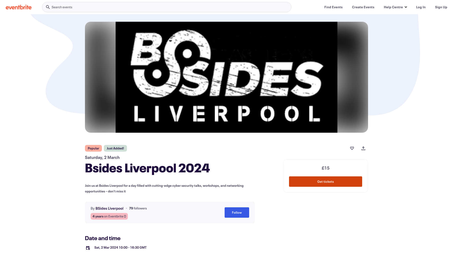 Bsides Liverpool 2024 Tickets, Sat 2 Mar 2024 at 10:00 | Eventbrite