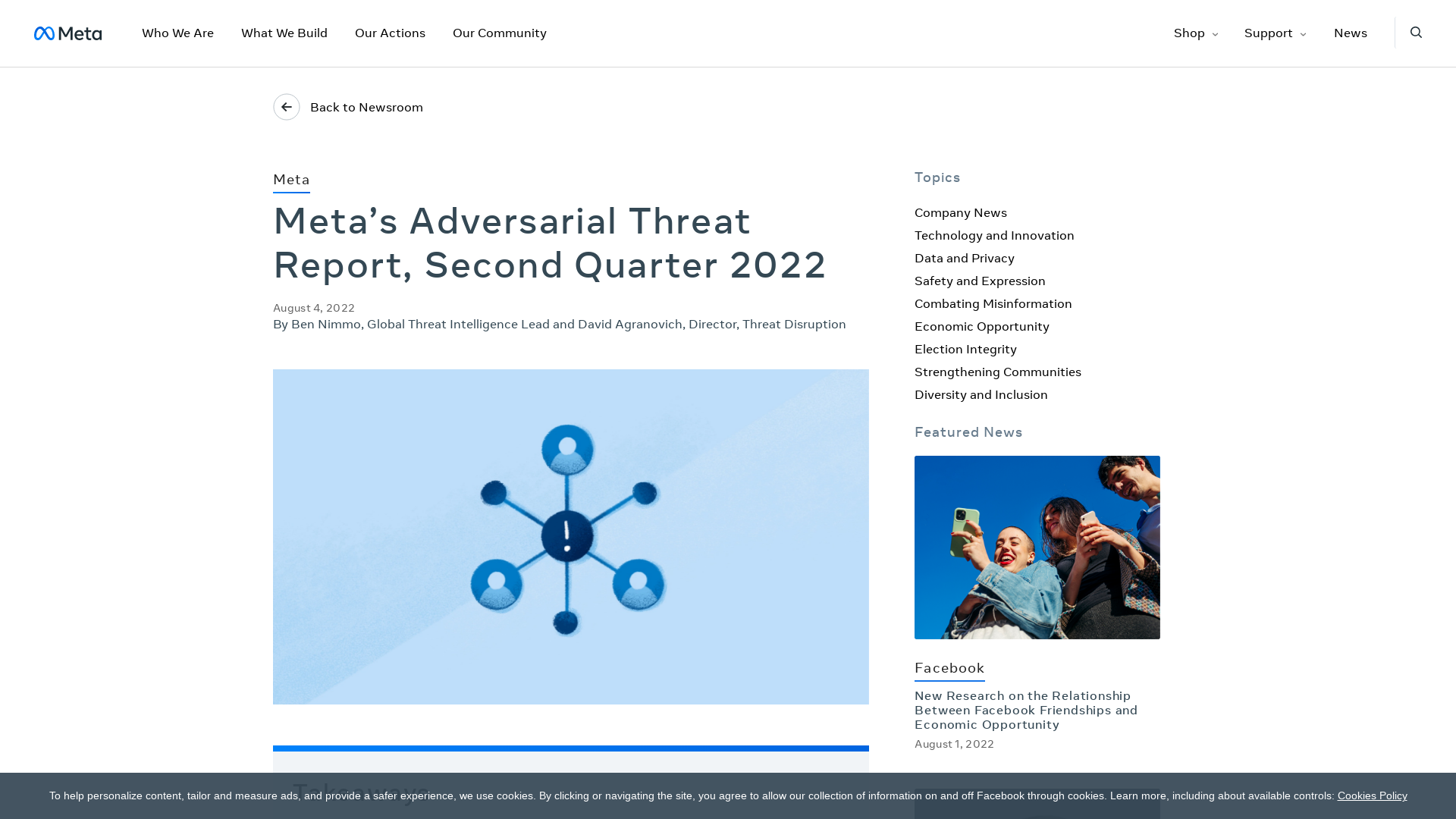 Meta’s Adversarial Threat Report, Second Quarter 2022 | Meta