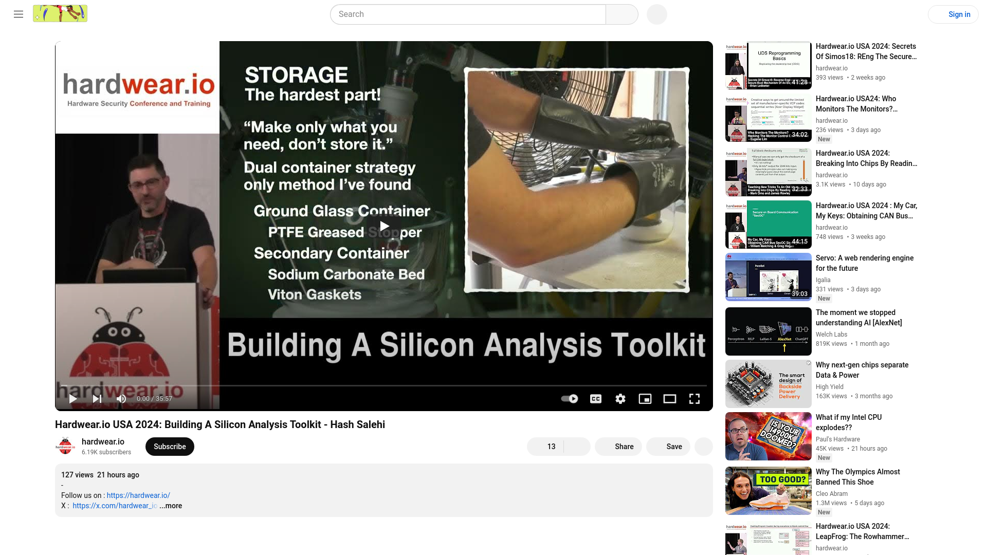 Hardwear.io USA 2024: Building A Silicon Analysis Toolkit - Hash Salehi - YouTube