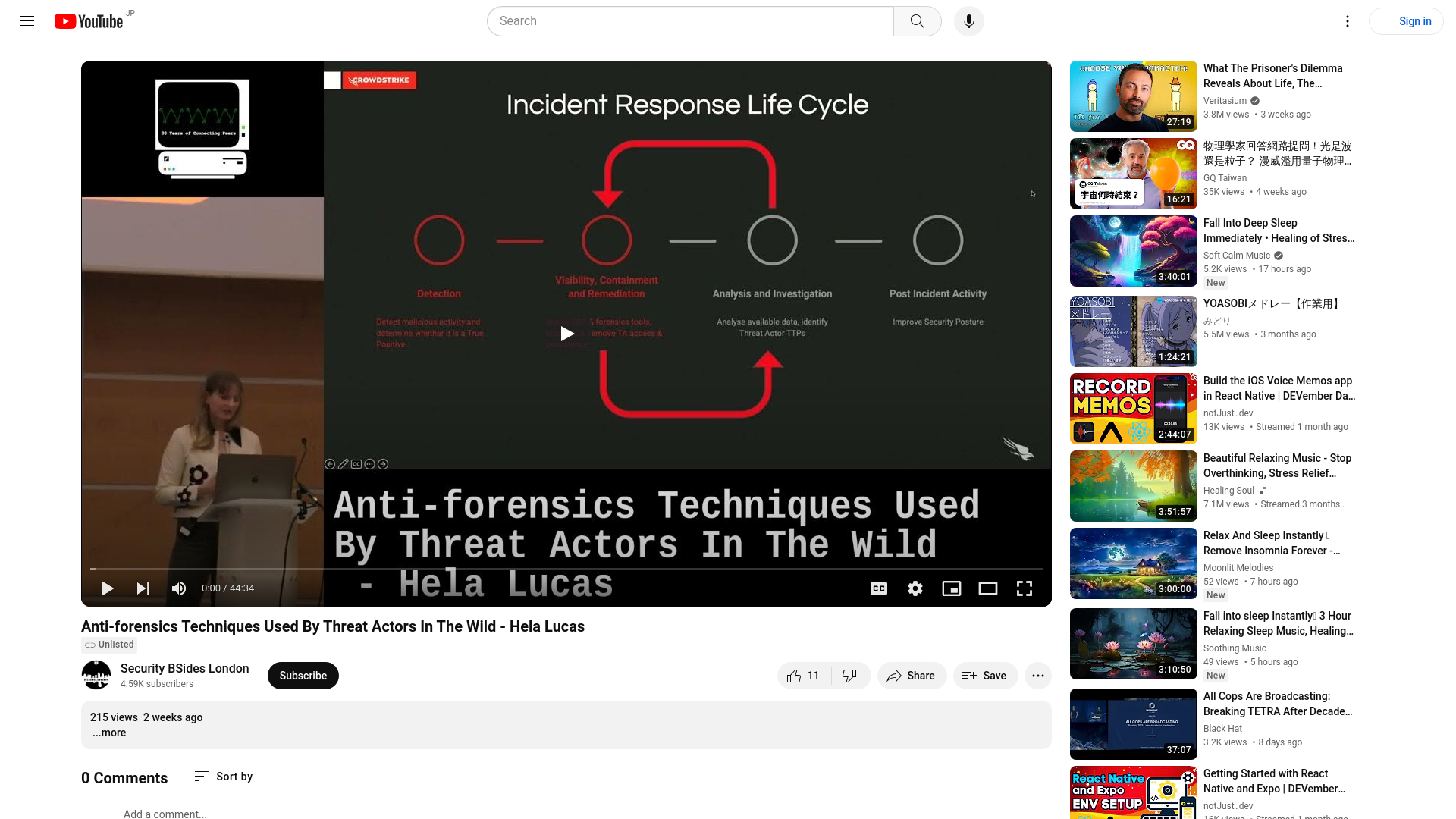 Anti-forensics Techniques Used By Threat Actors In The Wild - Hela Lucas - YouTube