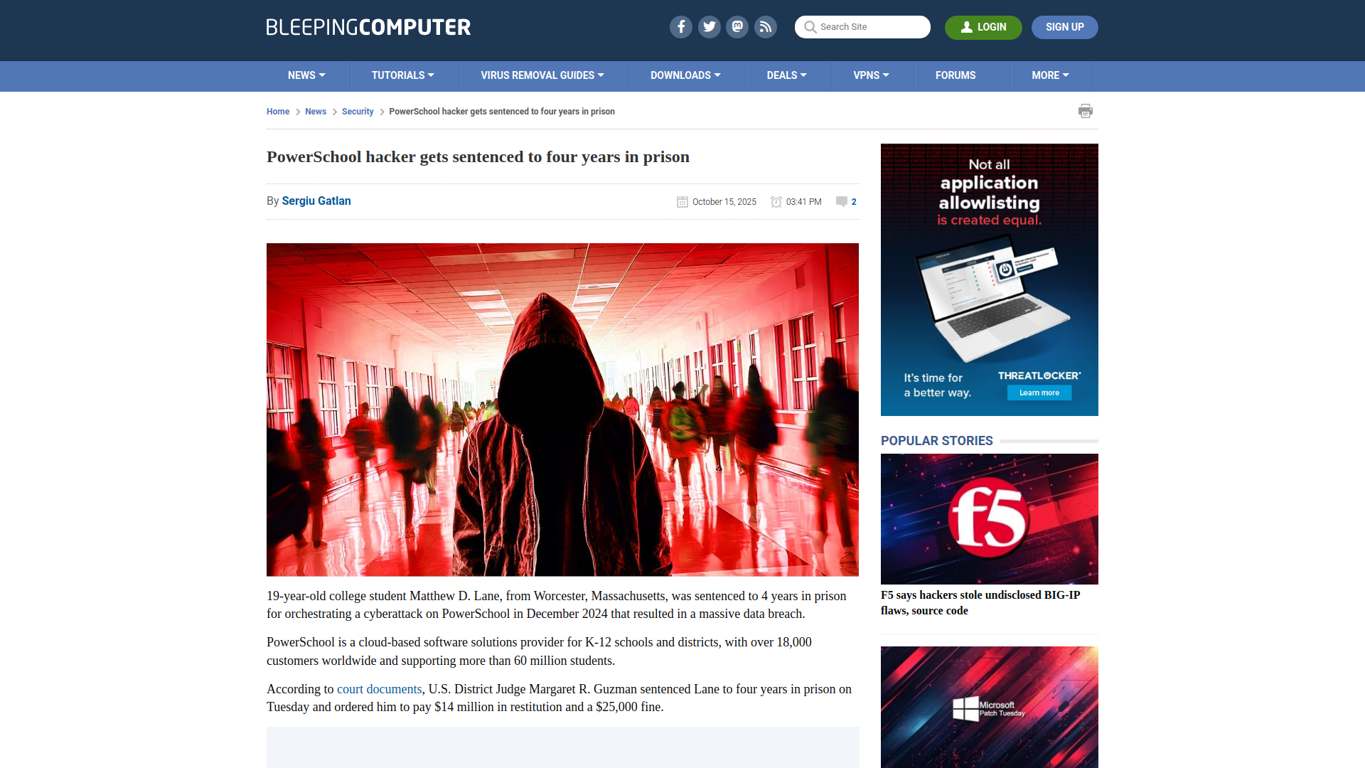 PowerSchool hacker gets sentenced to four years in prison