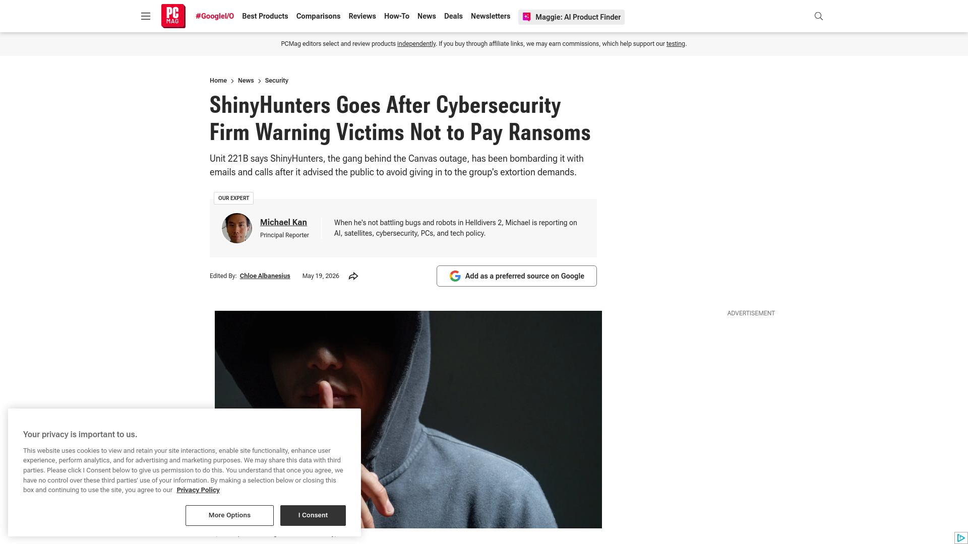 ShinyHunters Goes After Cybersecurity Firm Warning Victims Not to Pay Ransoms | PCMag