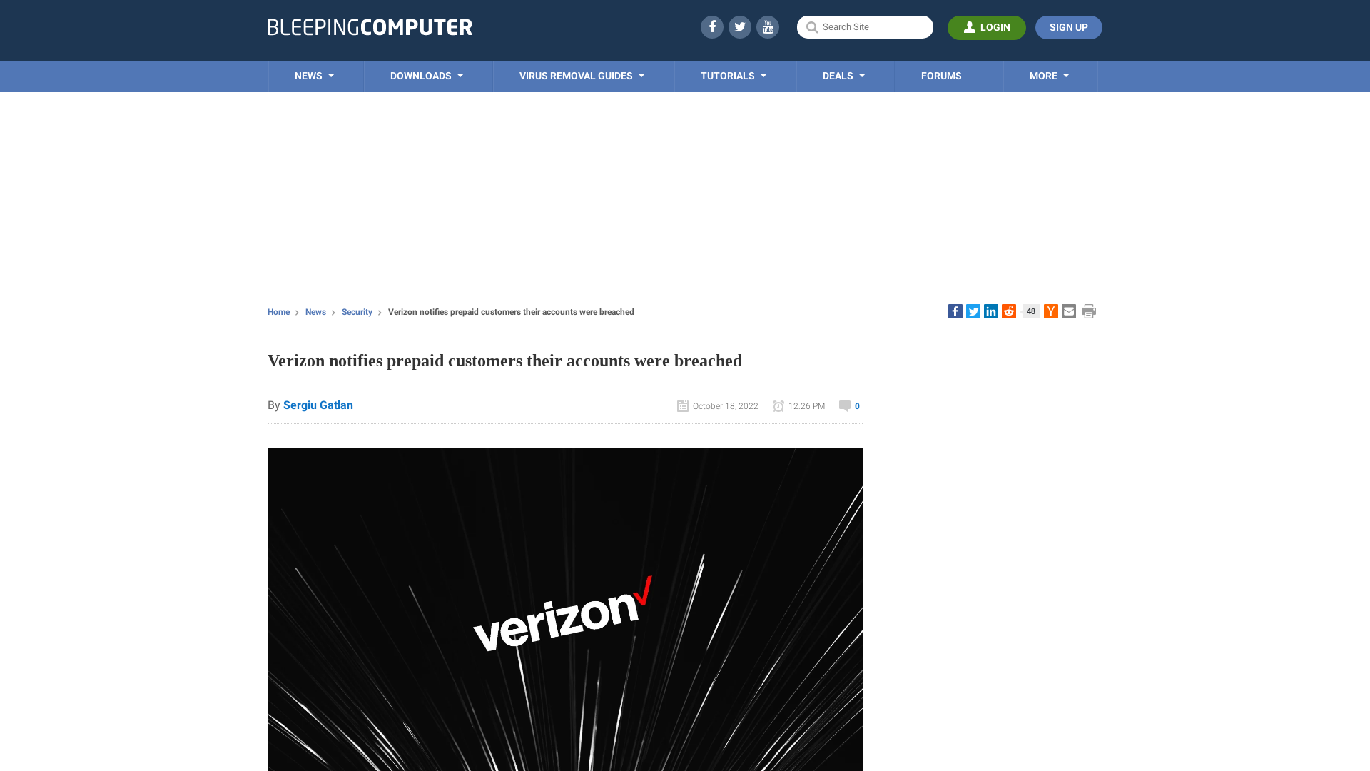 Verizon notifies prepaid customers their accounts were breached