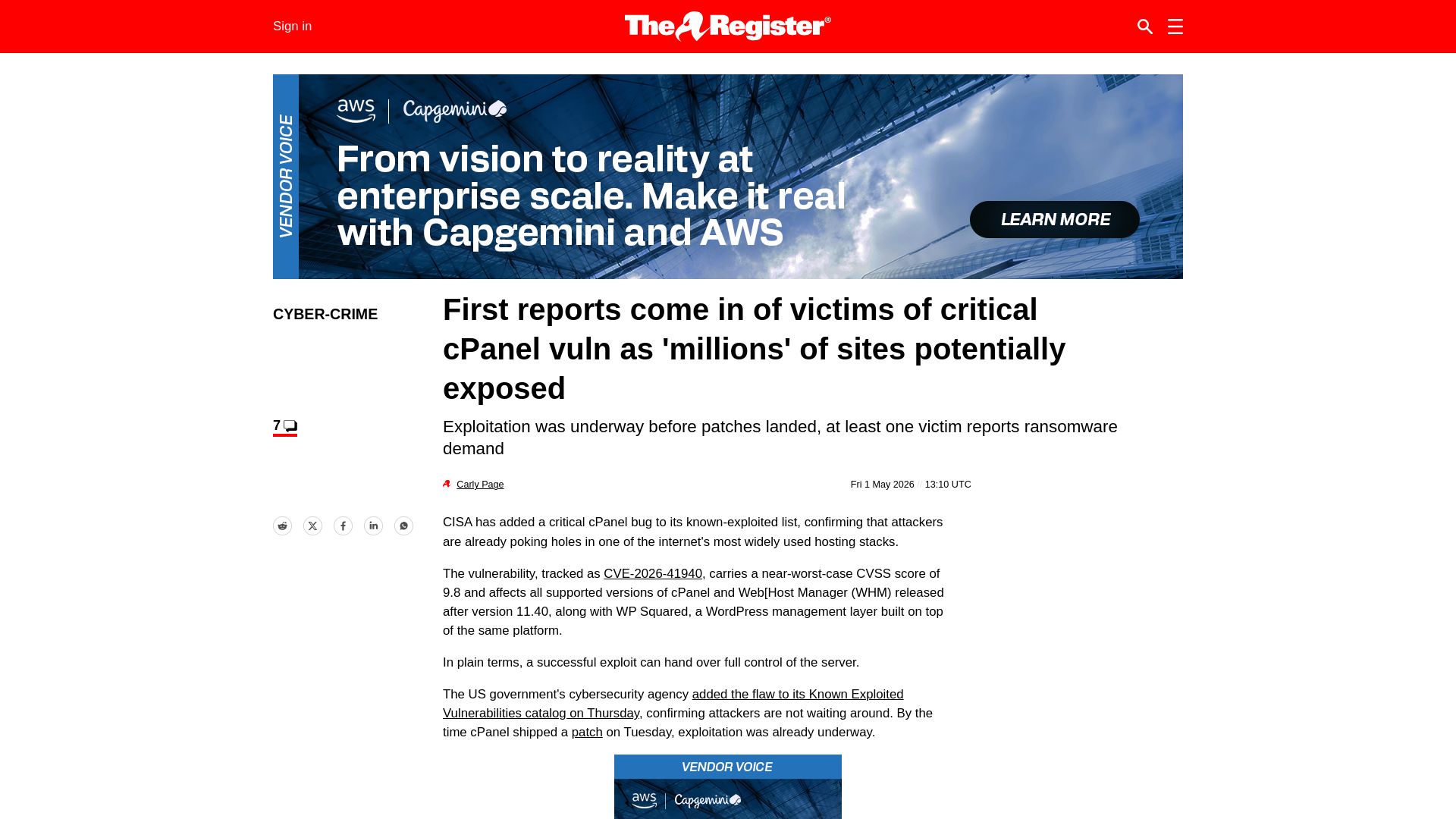 Critical cPanel exploited: 'Millions' of sites could be hit • The Register